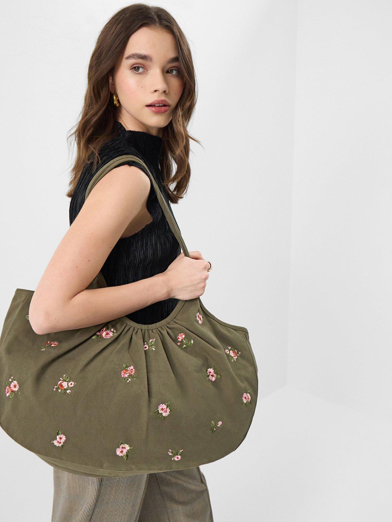 stillFront image of accessorize-oversized-floral-embroidered-shoulder-bag
