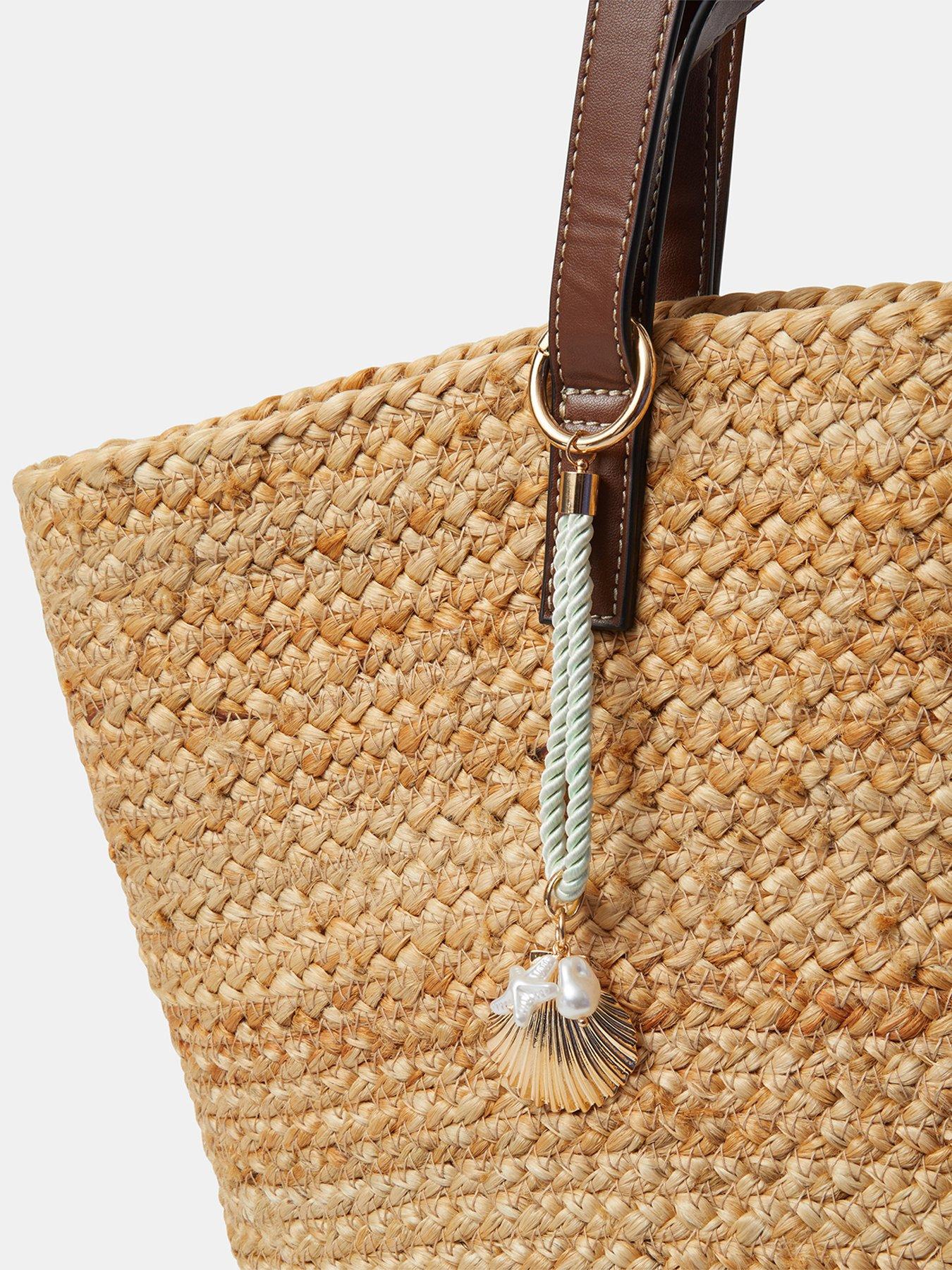 stillFront image of accessorize-shell-rope-bag-charm