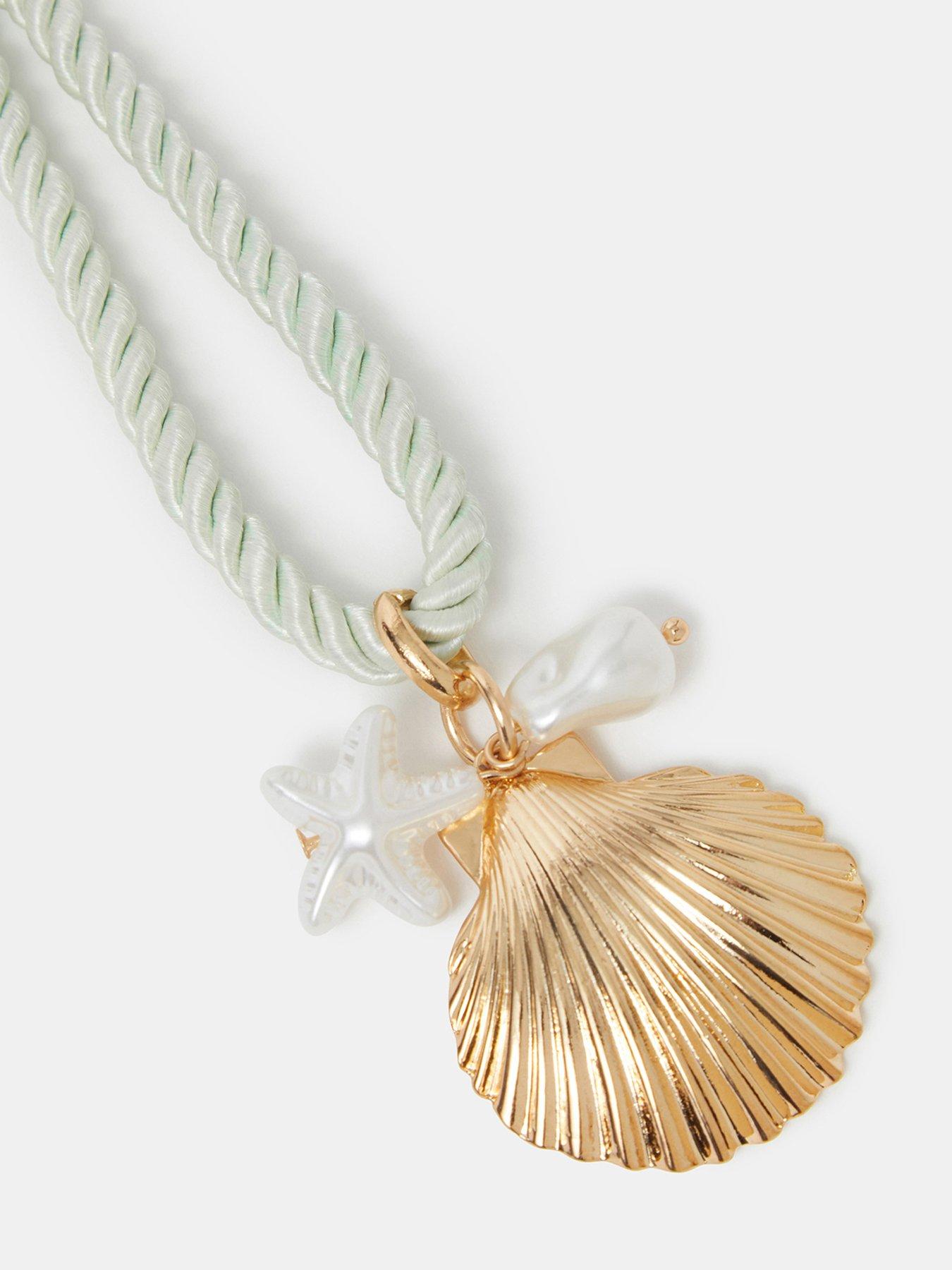  image of accessorize-shell-rope-bag-charm