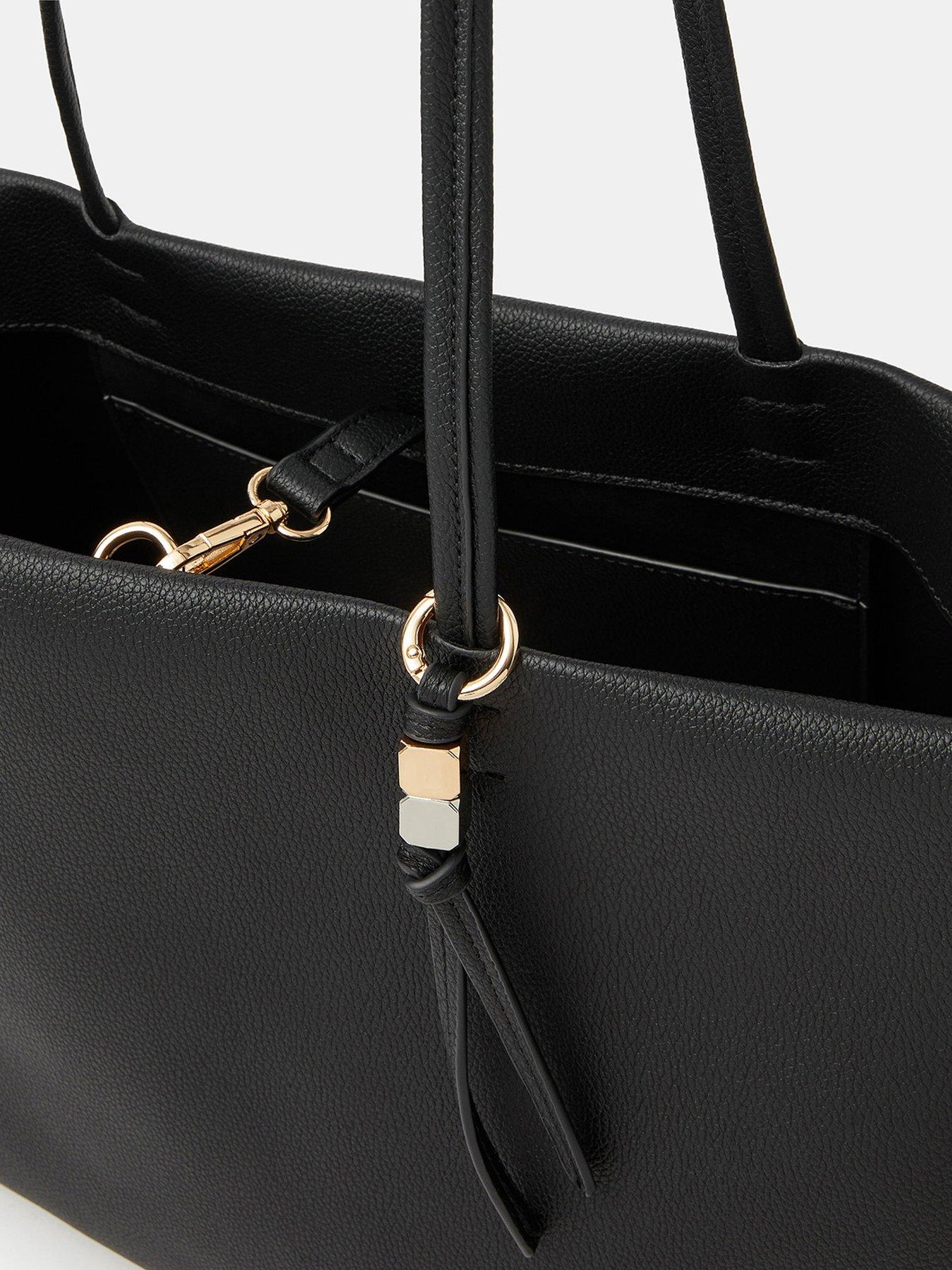 Image 4 of 5 of Accessorize Charm Faux Leather Tote Bag