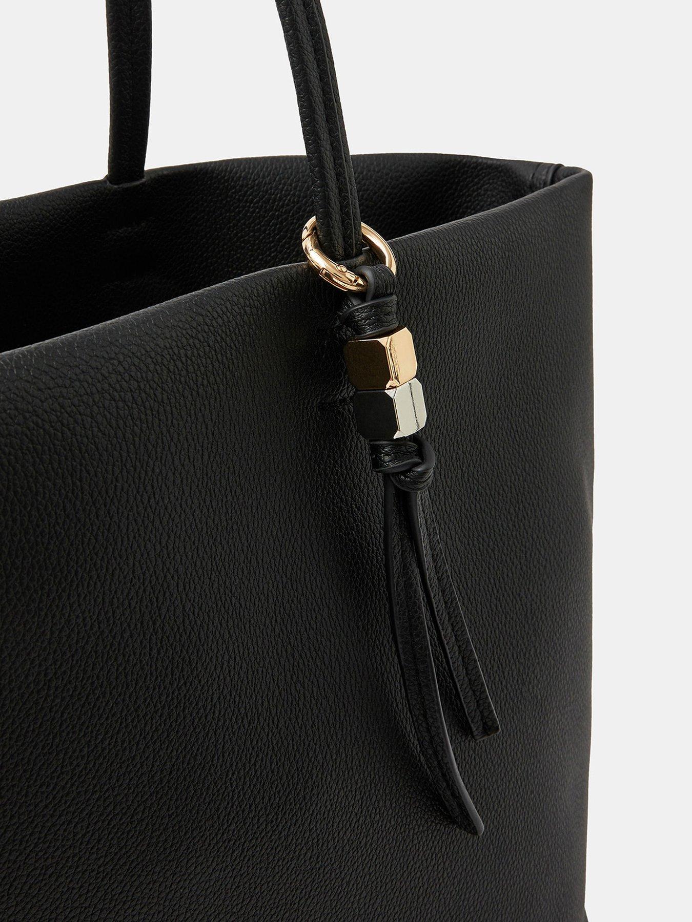 Image 5 of 5 of Accessorize Charm Faux Leather Tote Bag