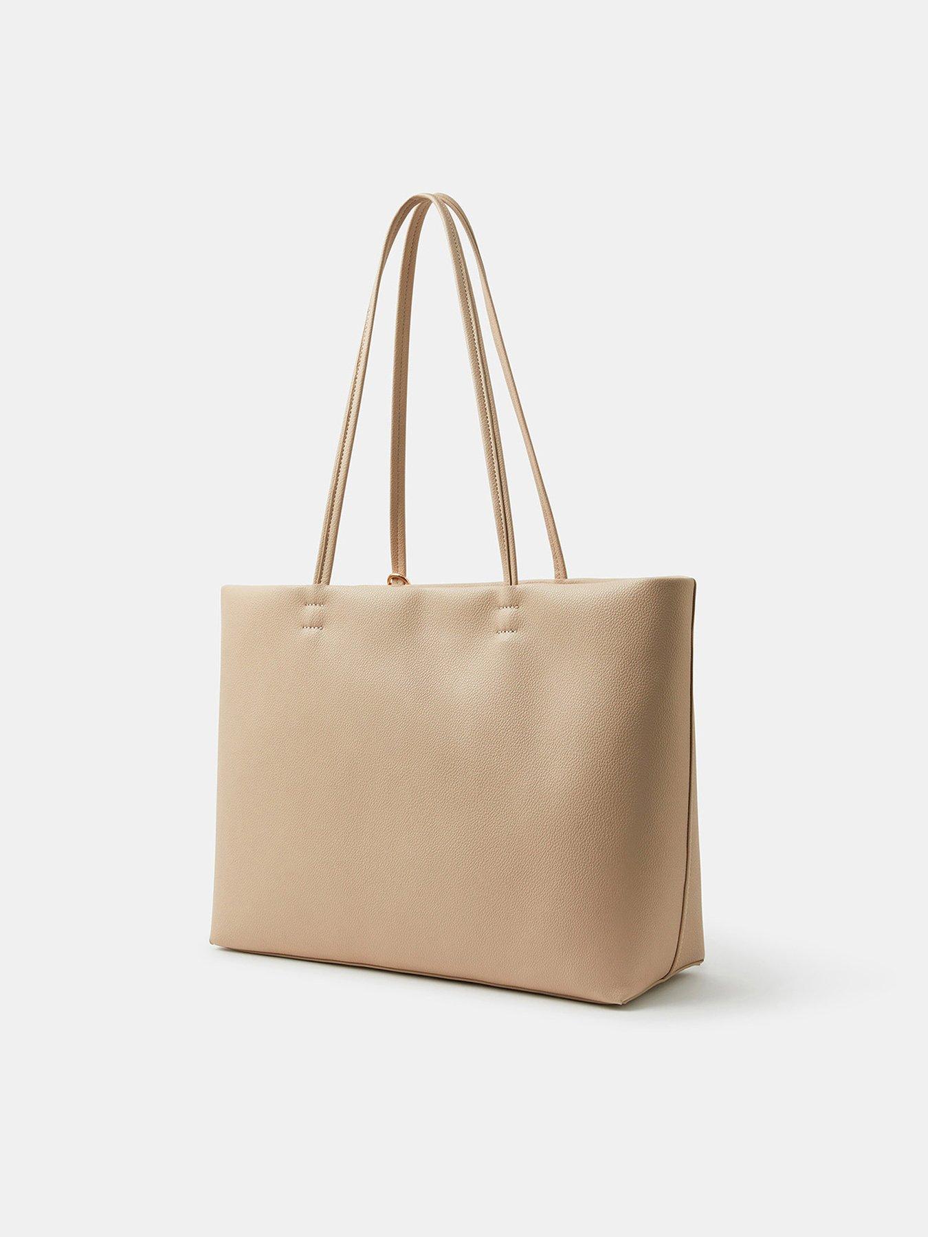  image of accessorize-charm-faux-leather-tote-bag