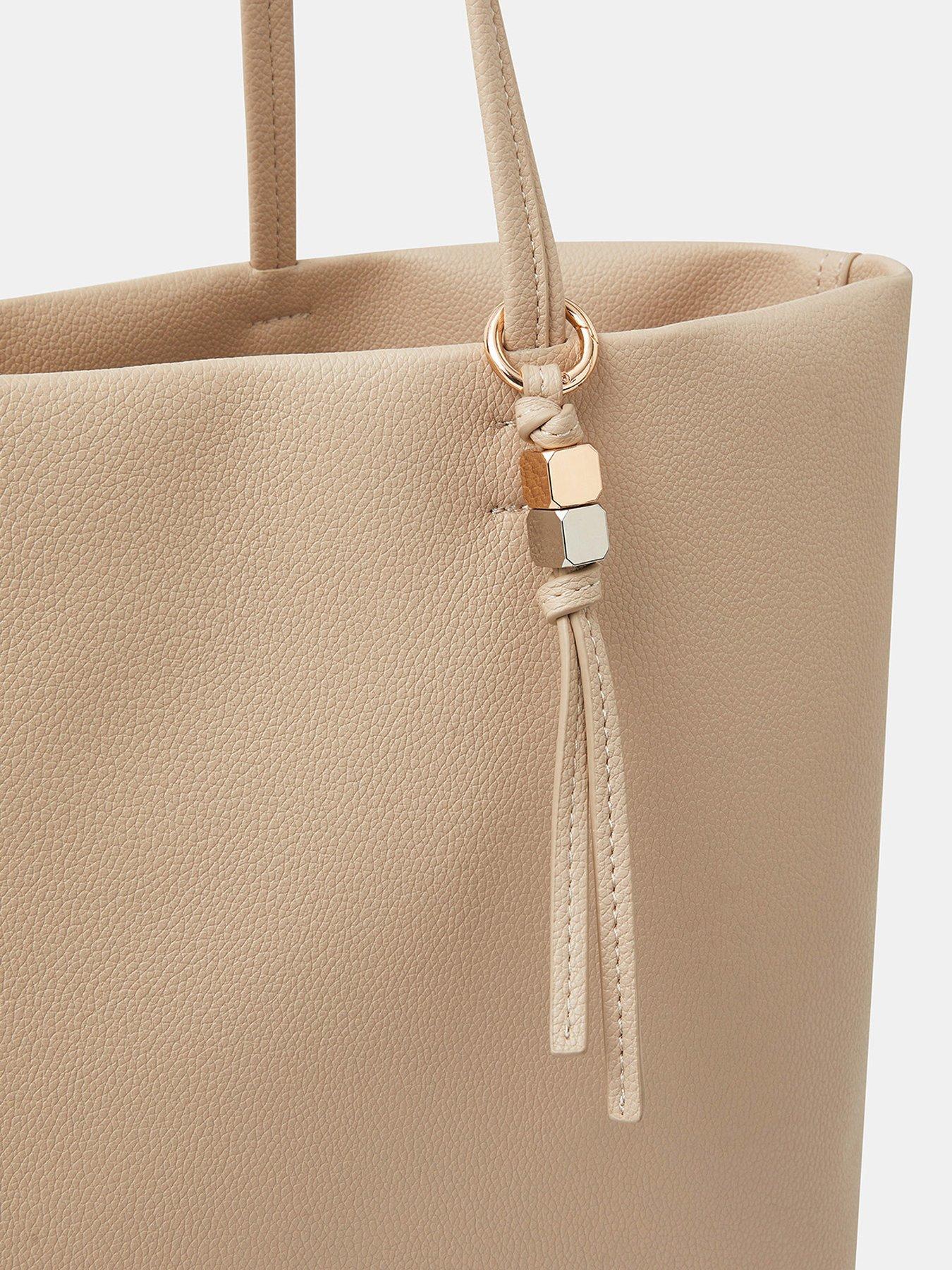  image of accessorize-charm-faux-leather-tote-bag