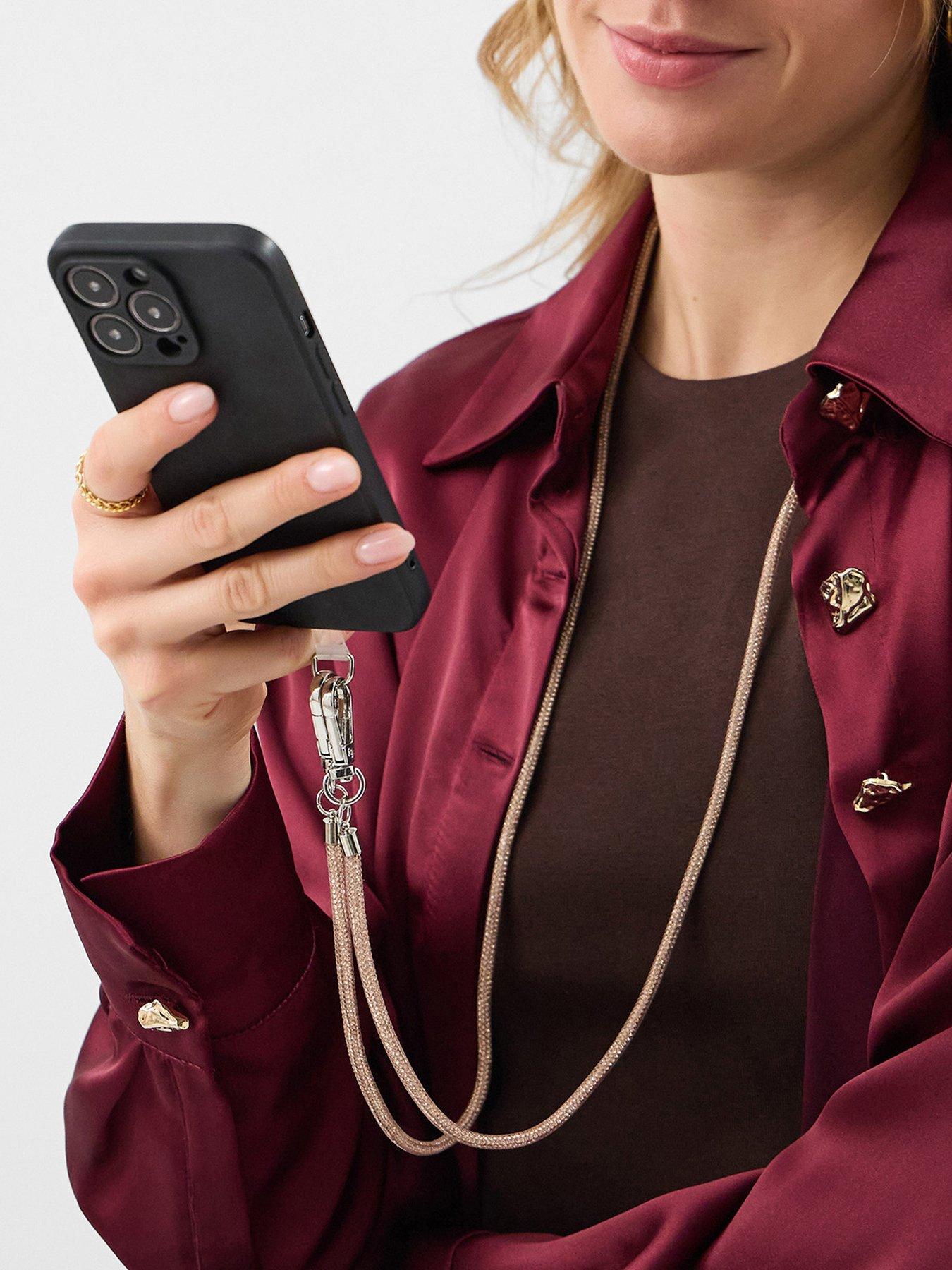 stillFront image of accessorize-diamantatildecopy-phone-strap
