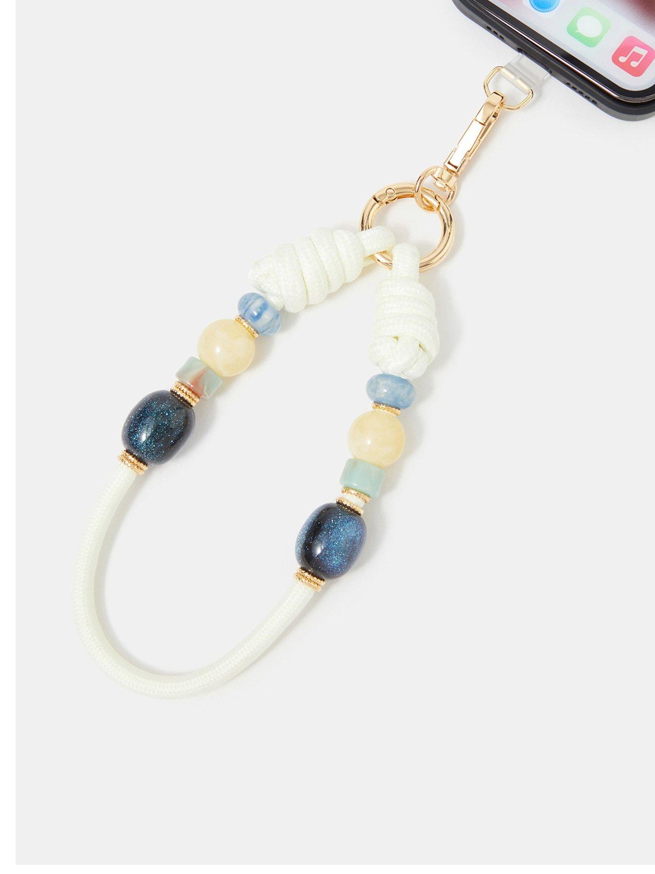 Image 1 of 2 of Accessorize Bead Cord Wrist Phone Strap