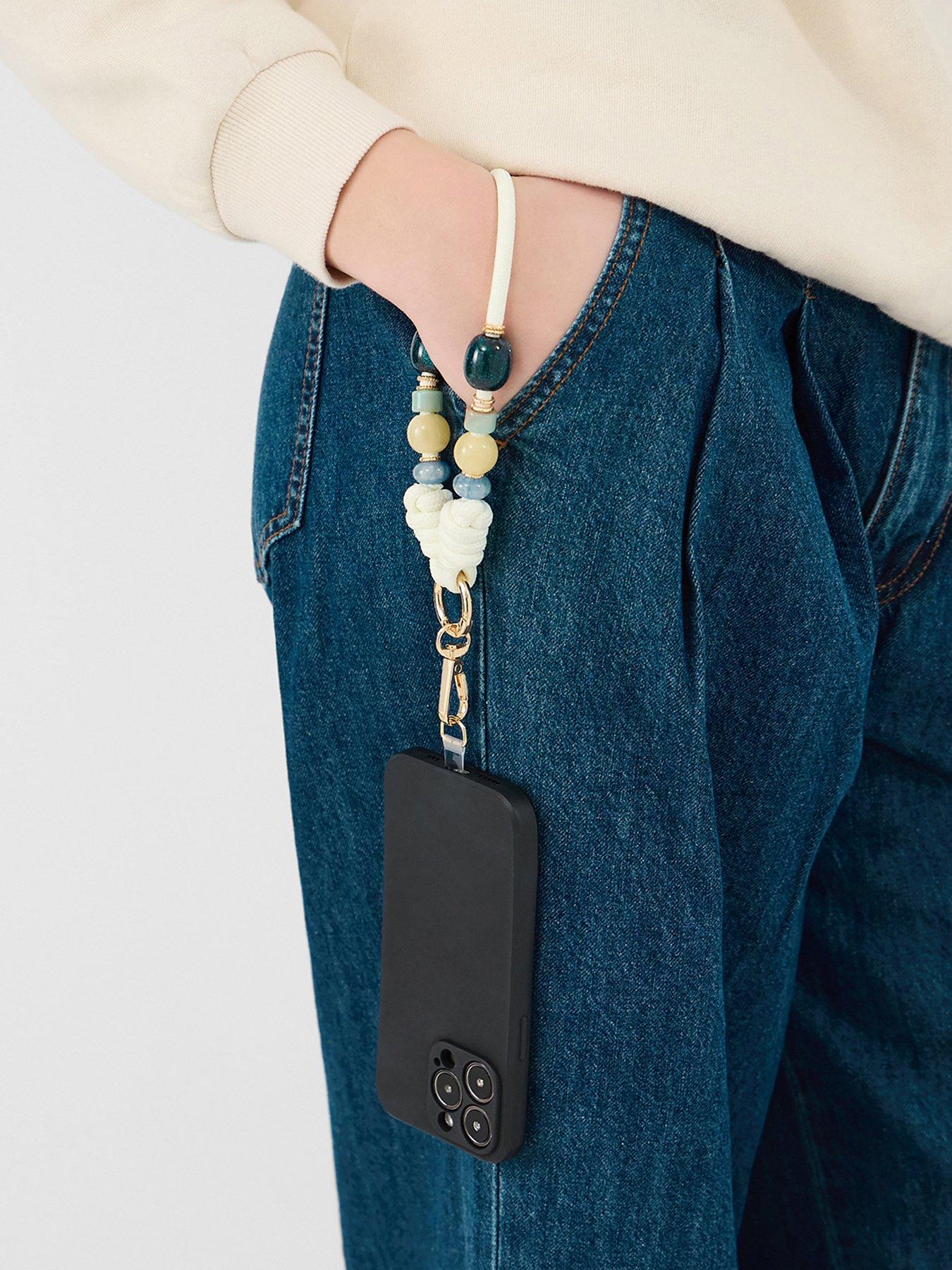 Image 2 of 2 of Accessorize Bead Cord Wrist Phone Strap