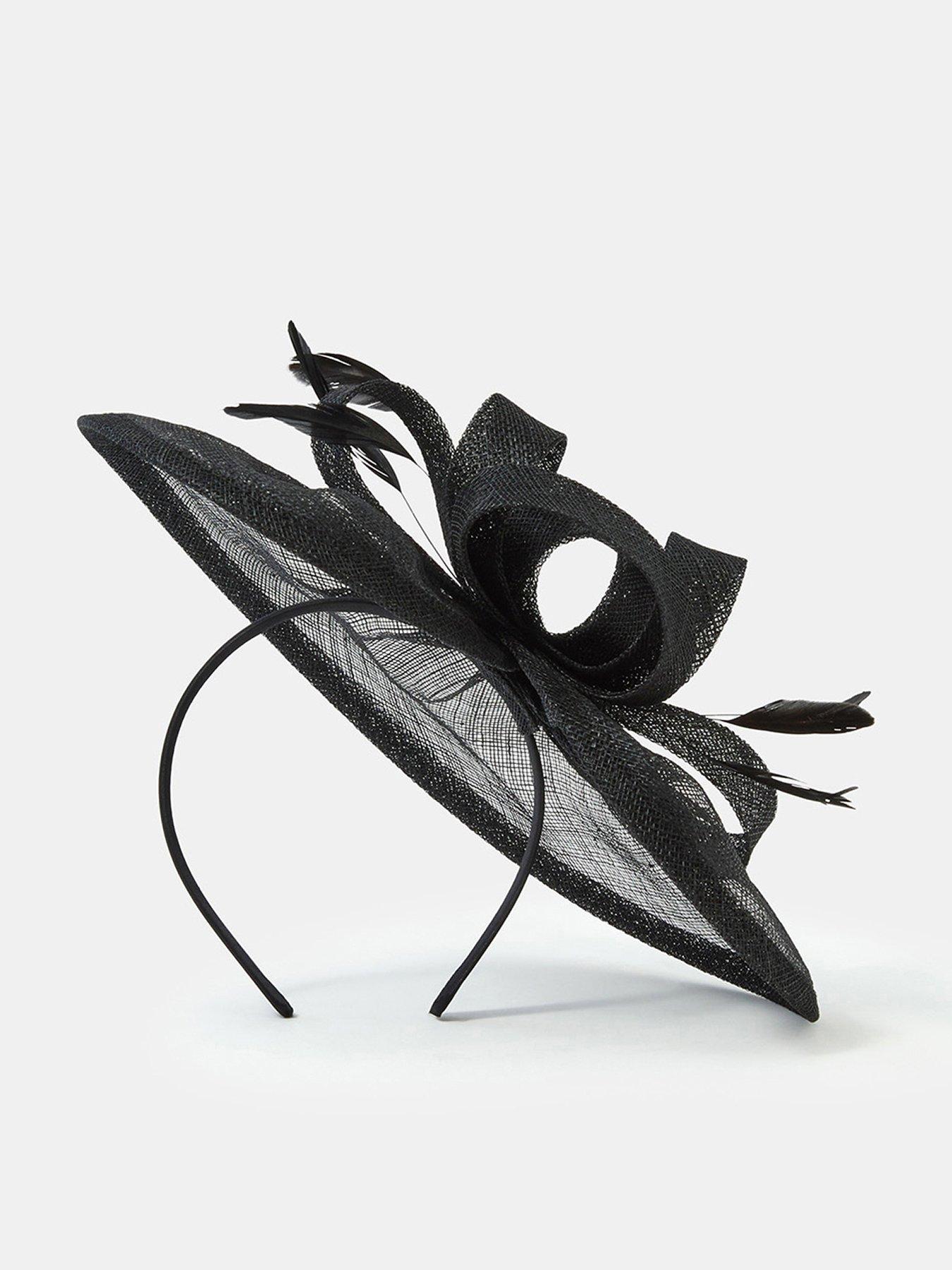 Accessorize Bow Feather Disc Fascinator