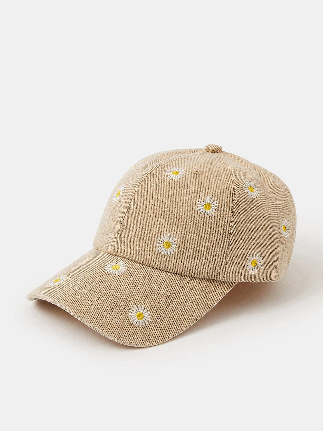 Accessorize Daisy Embroidered Baseball Cap