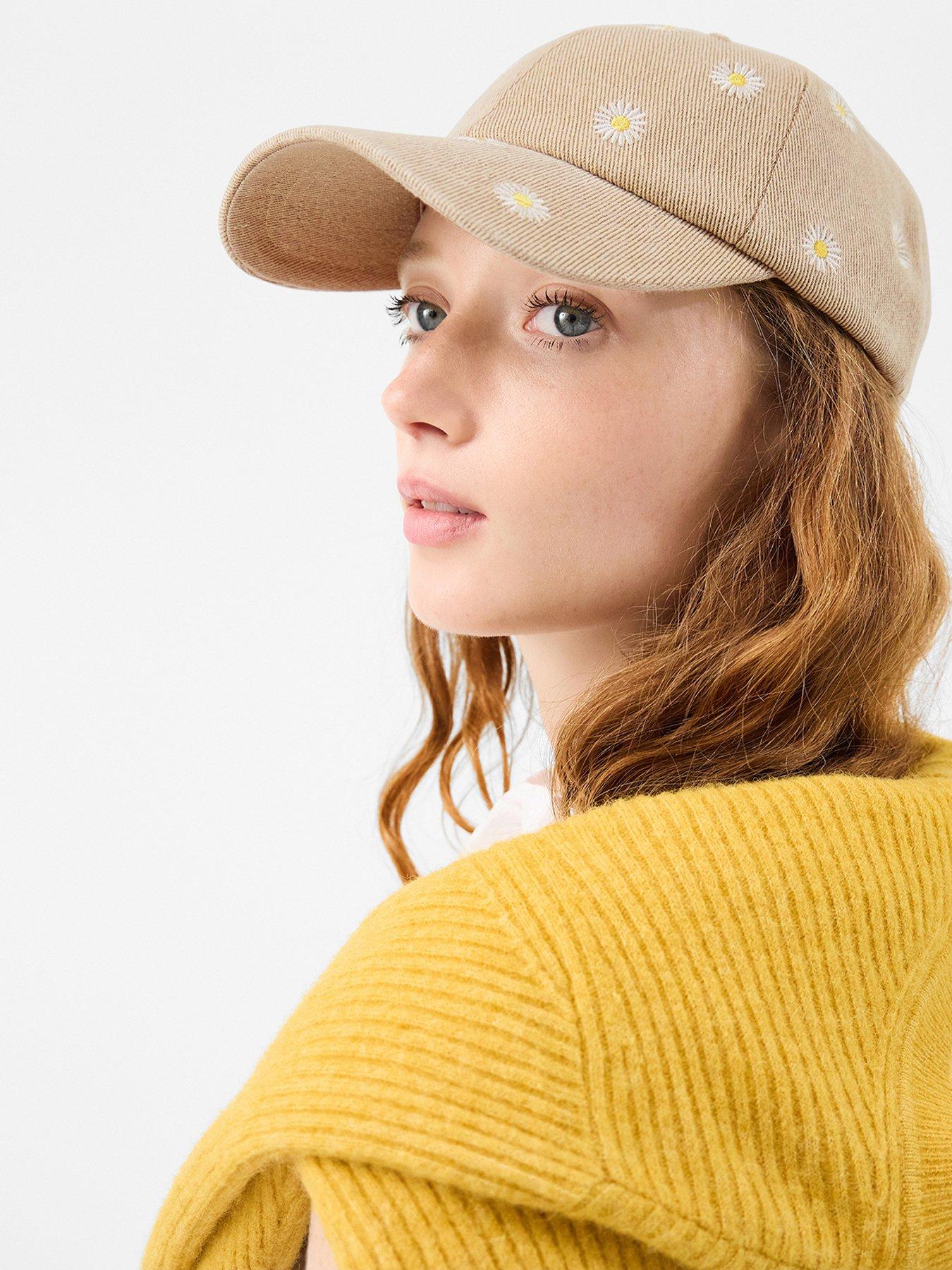 stillFront image of accessorize-daisy-embroidered-baseball-cap