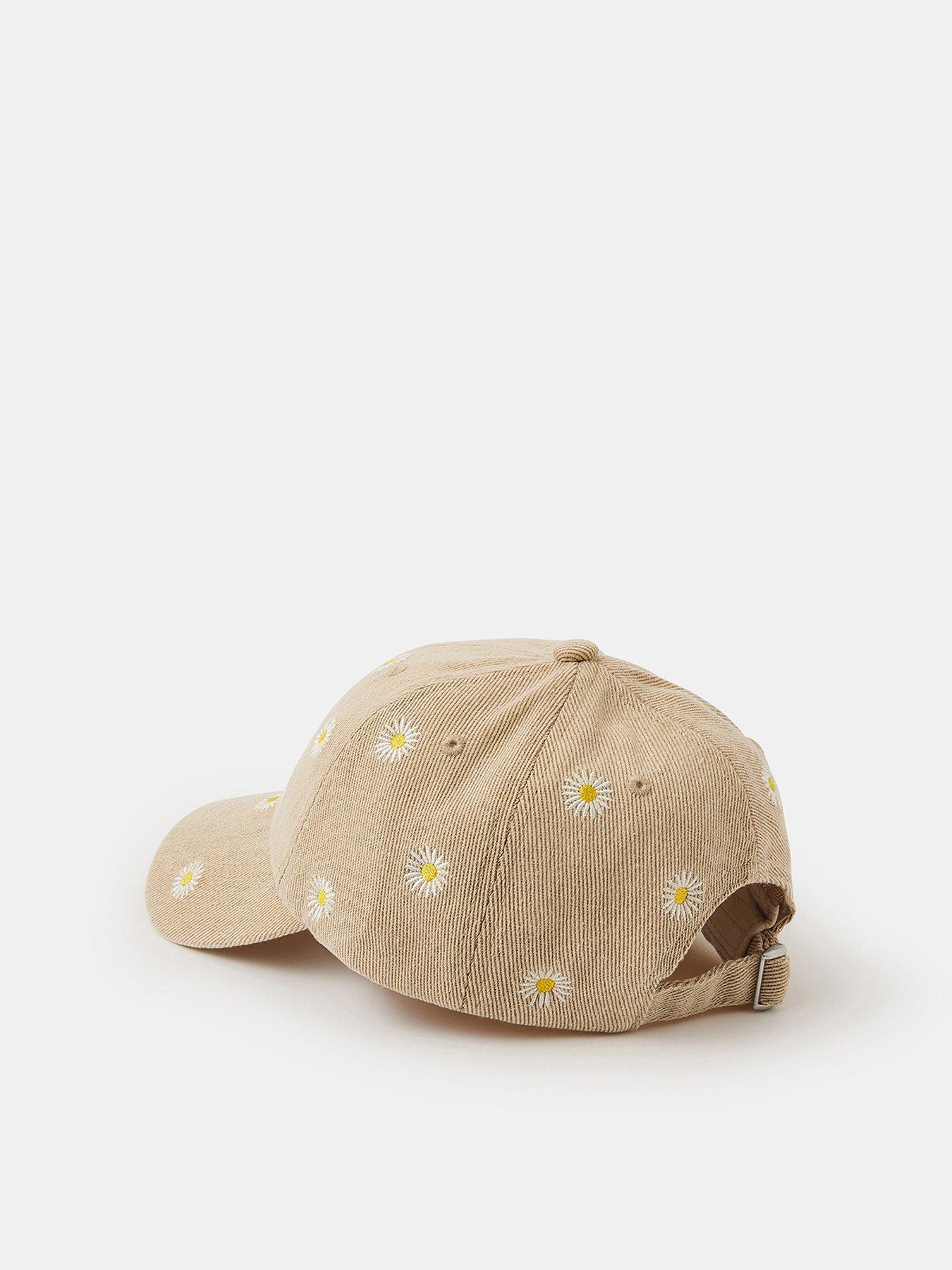  image of accessorize-daisy-embroidered-baseball-cap