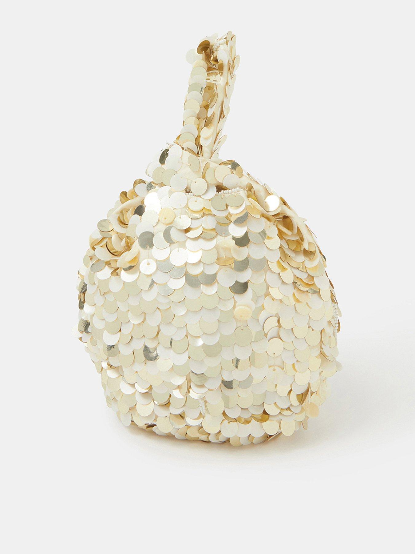 Image 1 of 5 of Accessorize Sequin Wristlet Bag