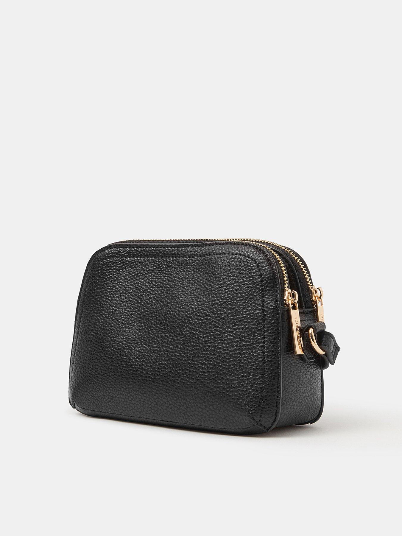  image of accessorize-double-zip-crossbody-bag