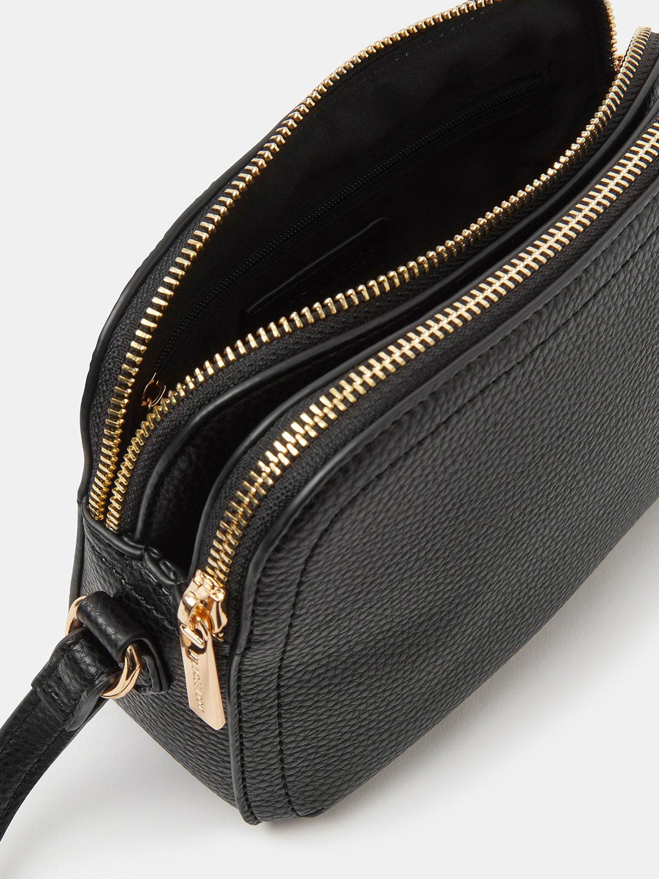  image of accessorize-double-zip-crossbody-bag