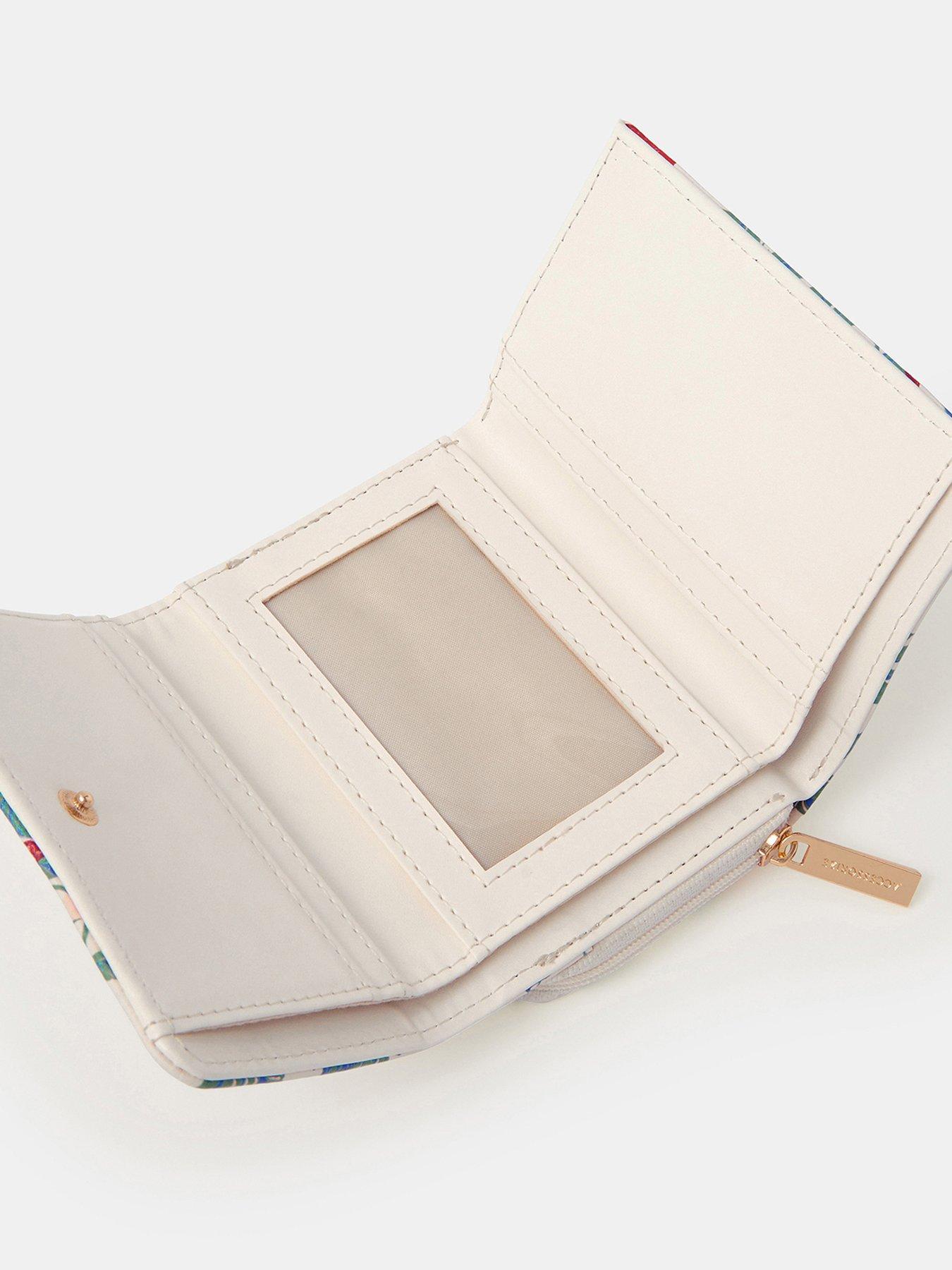  image of accessorize-strawberry-print-tri-fold-purse