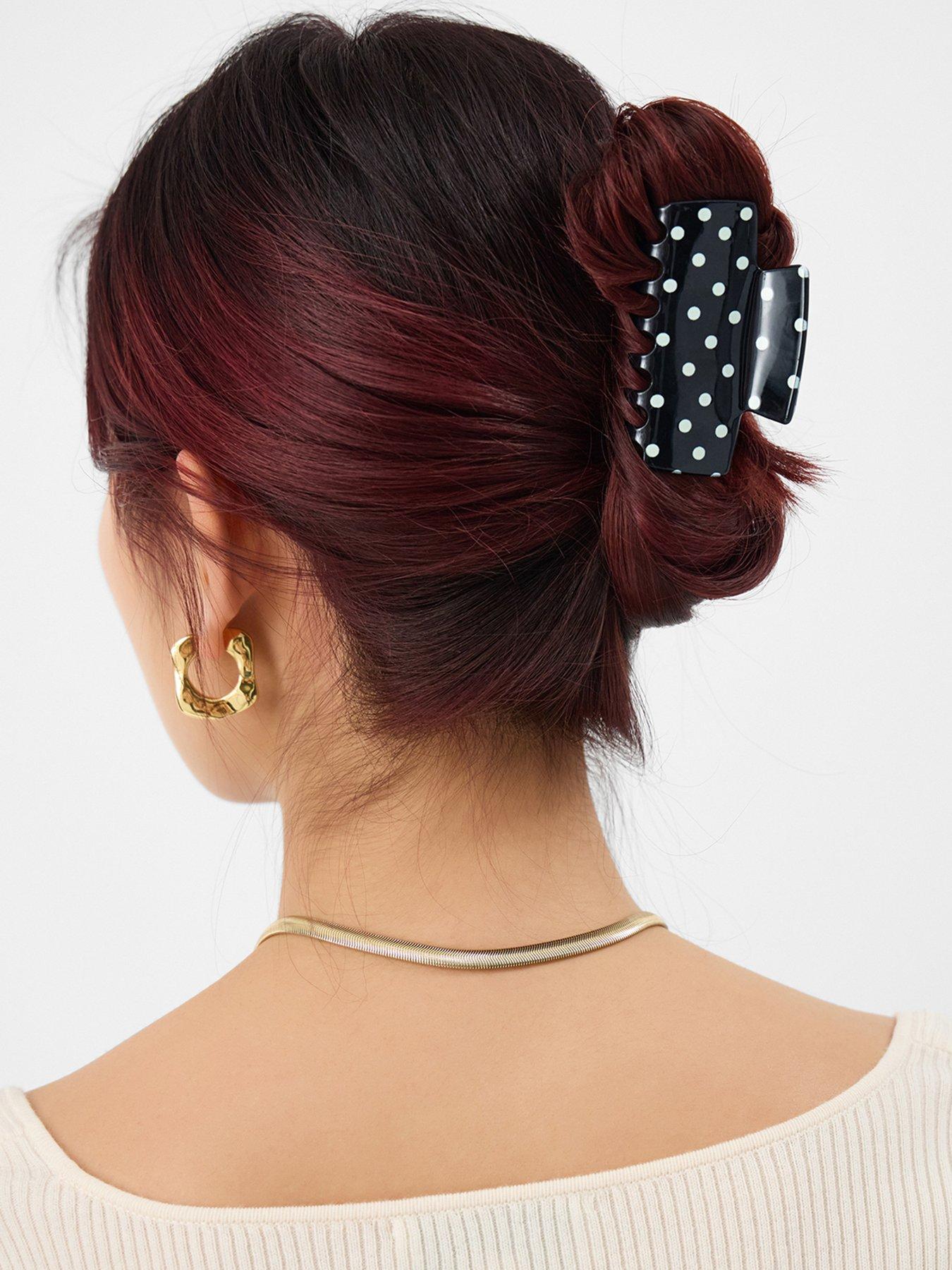 Image 2 of 3 of Accessorize 2-pack Polka Dot Claw Clips