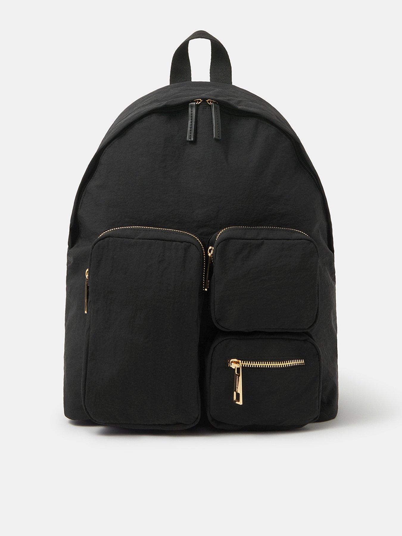  image of accessorize-multi-pocket-nylon-backpack
