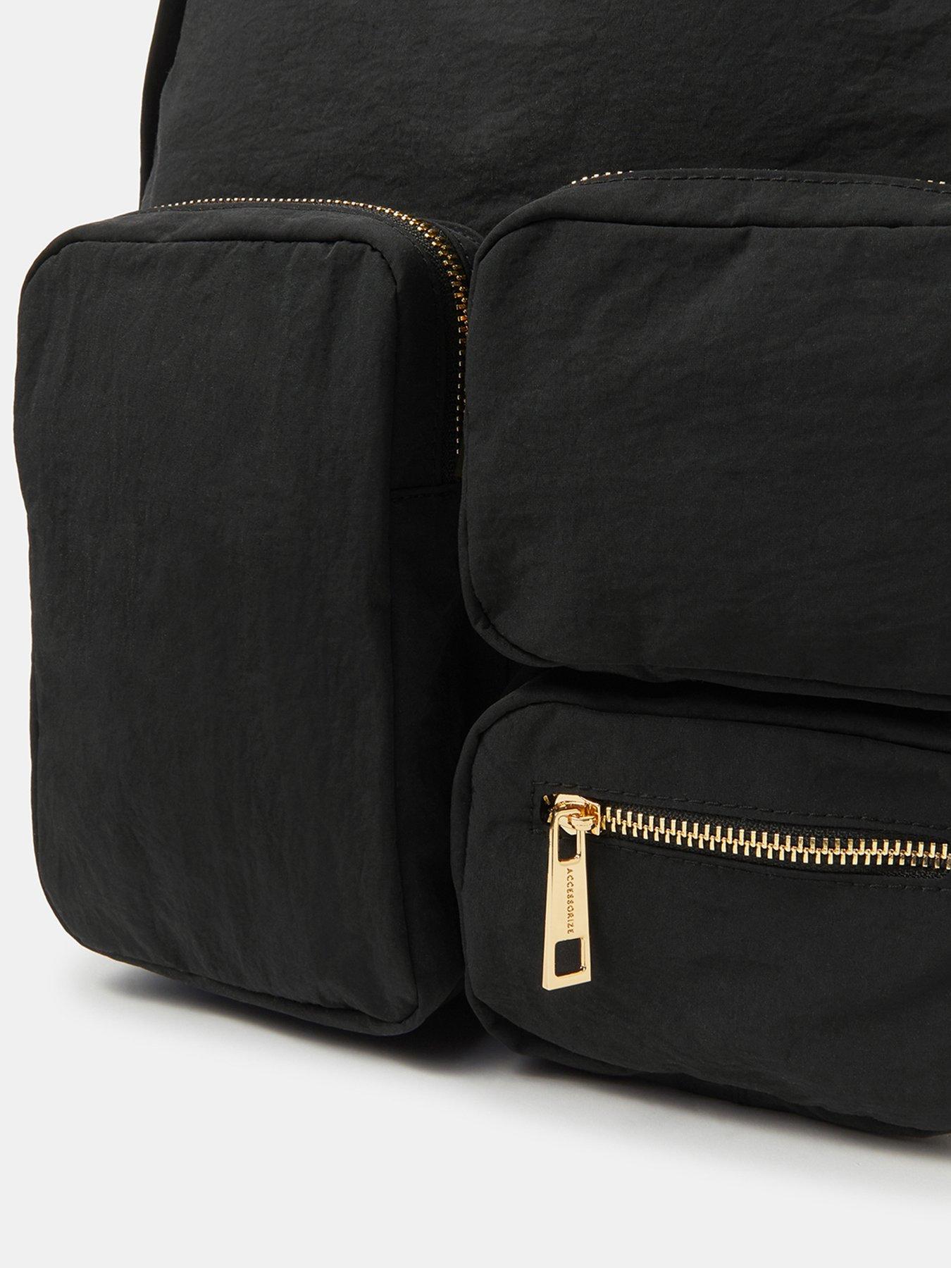  image of accessorize-multi-pocket-nylon-backpack