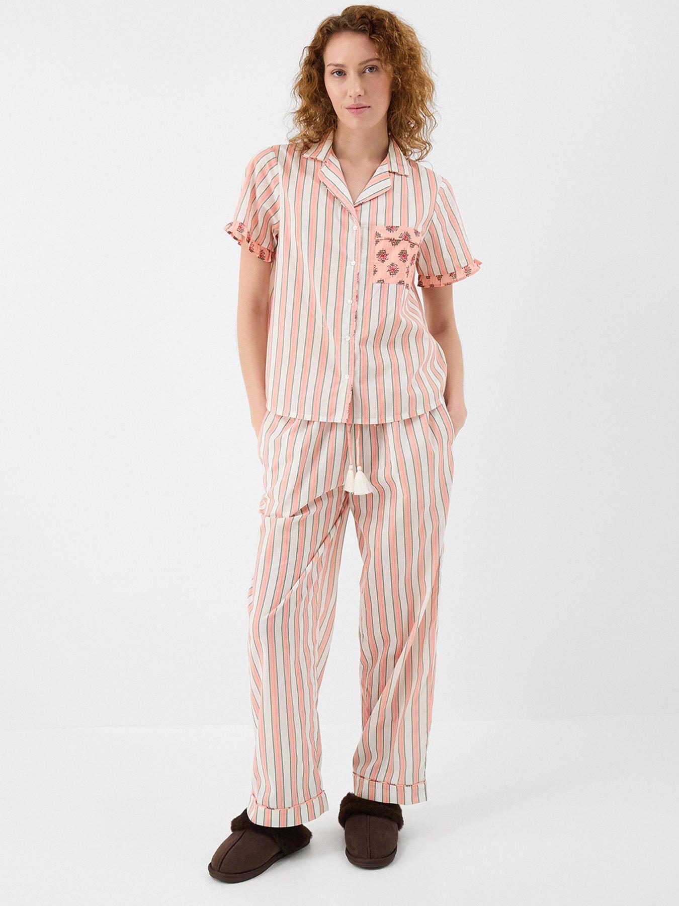 Accessorize Floral Stripe Long Pyjamas Set