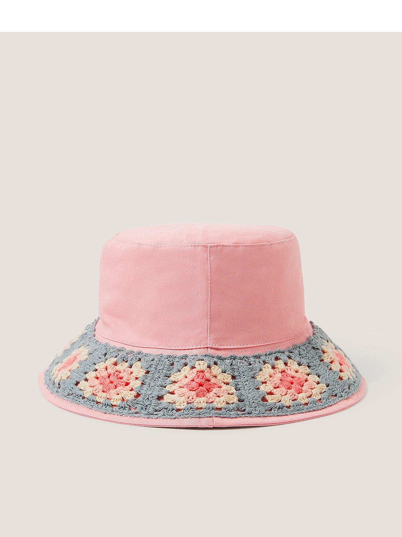 Monsoon Girls Pastel Crochet Bucket Hat - Multi