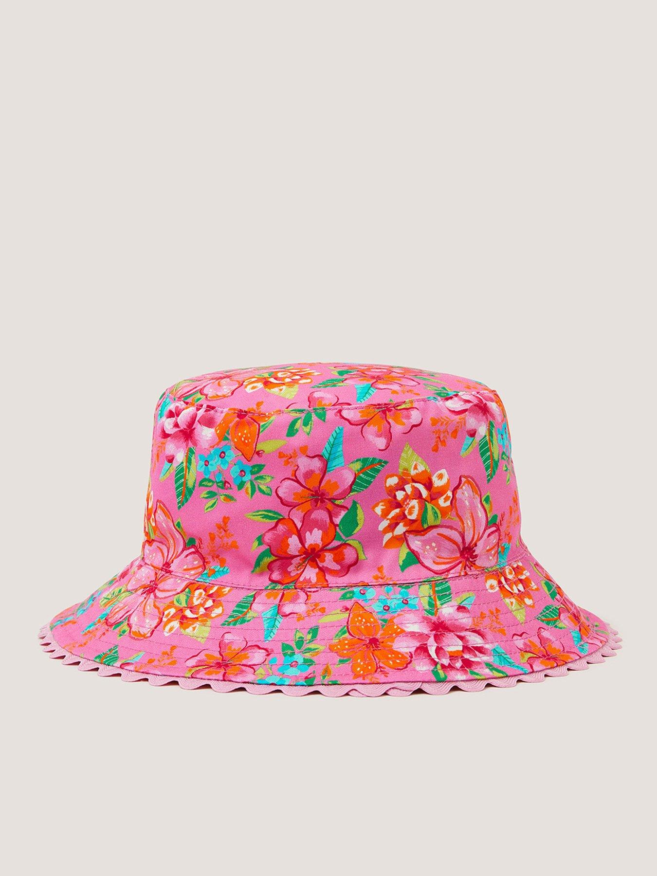 Image 2 of 3 of Monsoon Baby Girls Tropical Bucket Hat - Yellow