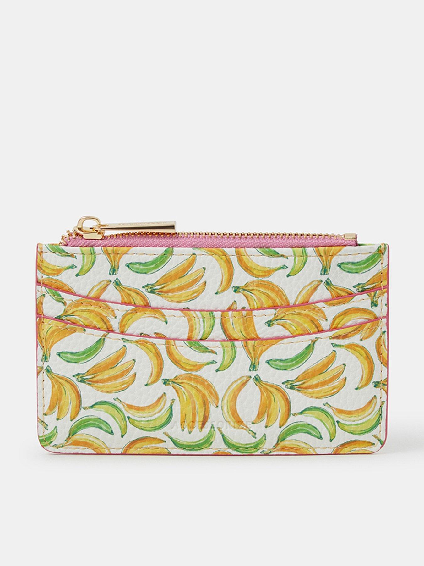 Image 1 of 3 of Accessorize Banana Print Card Holder