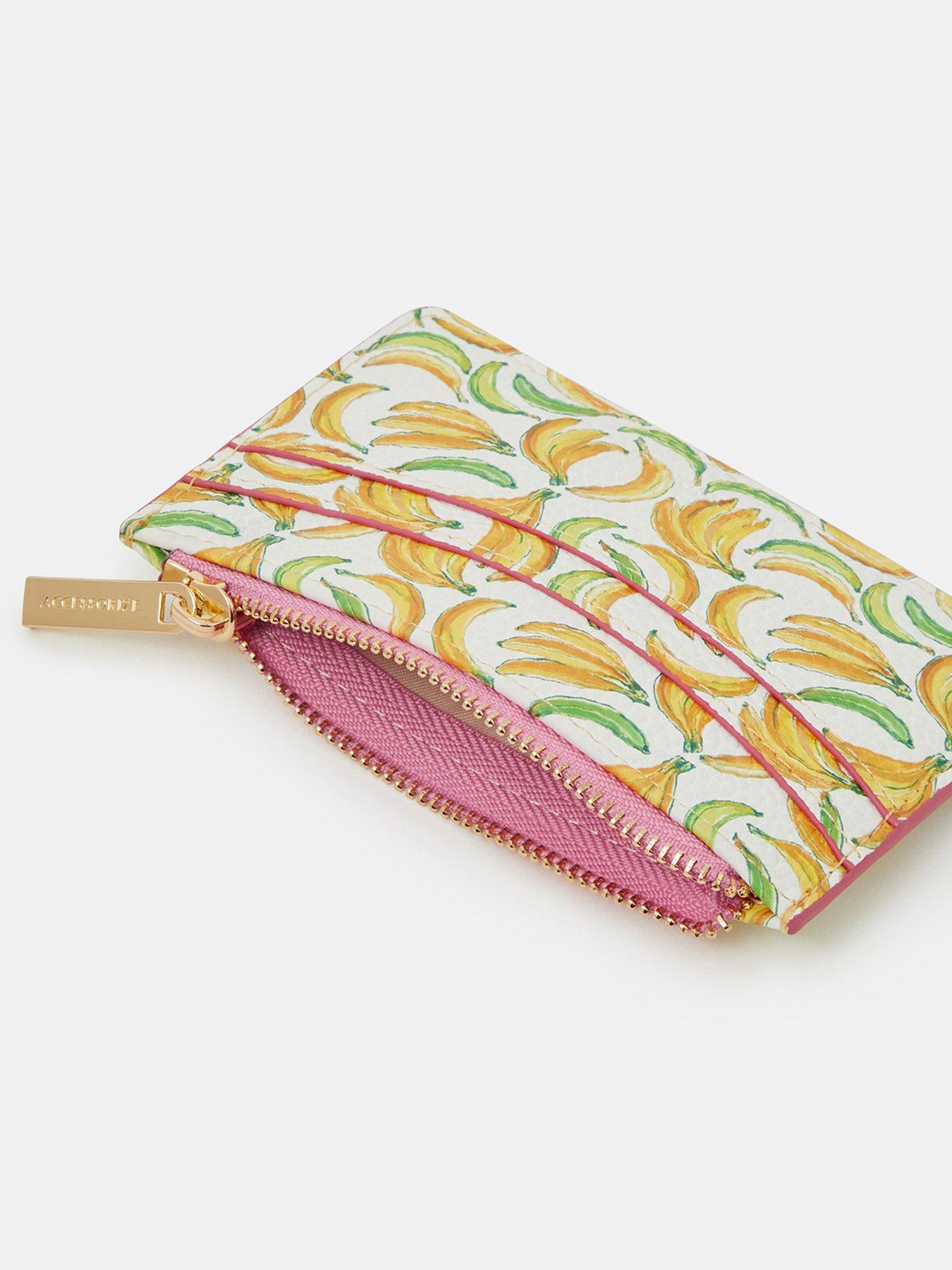 Image 3 of 3 of Accessorize Banana Print Card Holder