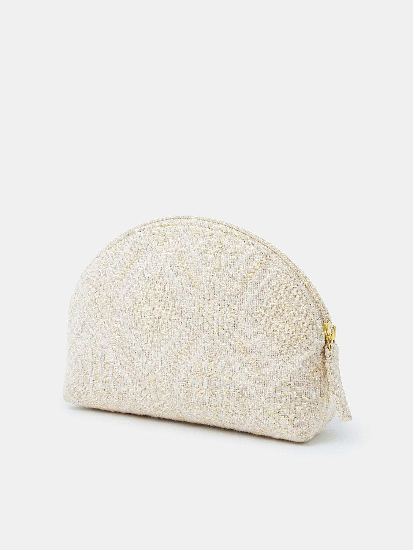 back image of accessorize-embellished-starfish-make-up-bag