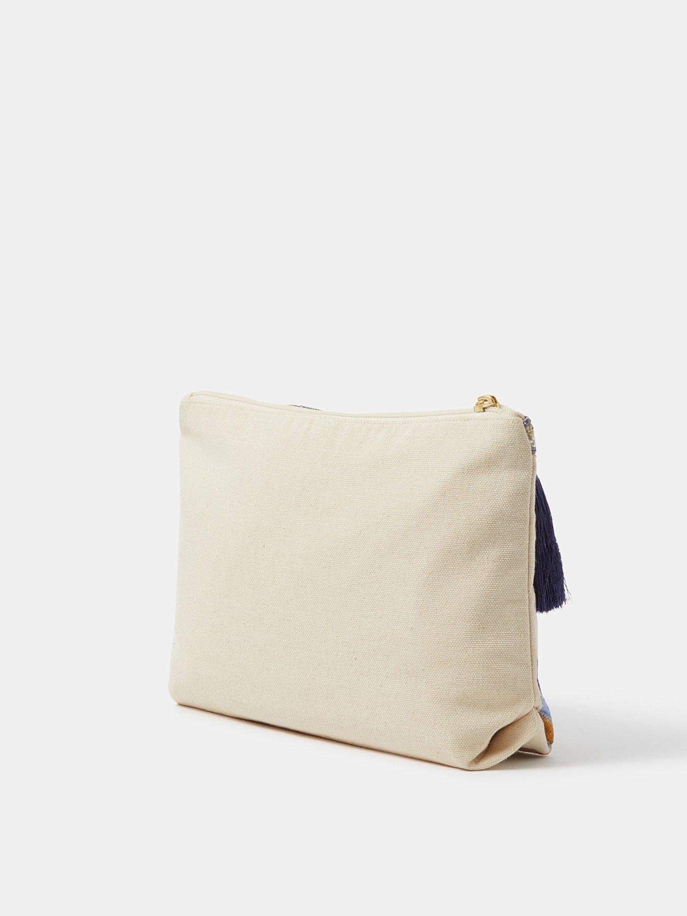  image of accessorize-embroidered-tropical-fish-pouch