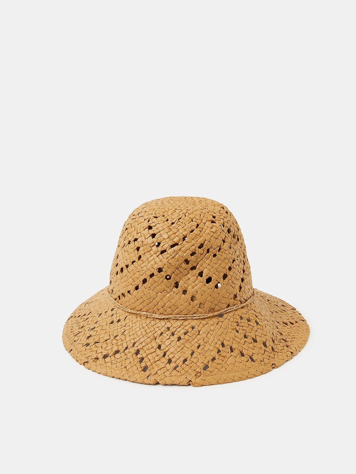 back image of accessorize-heart-woven-bucket-hat