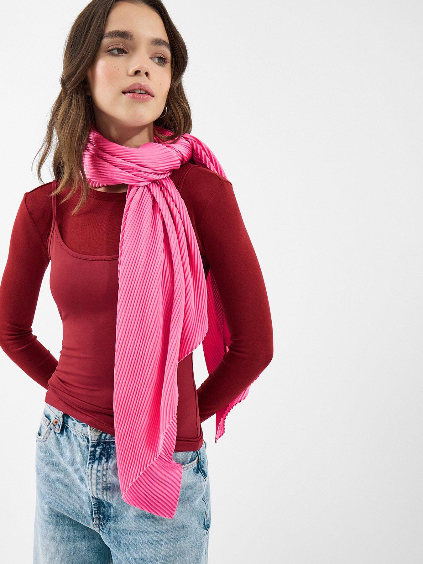  image of accessorize-lightweight-pleated-scarf