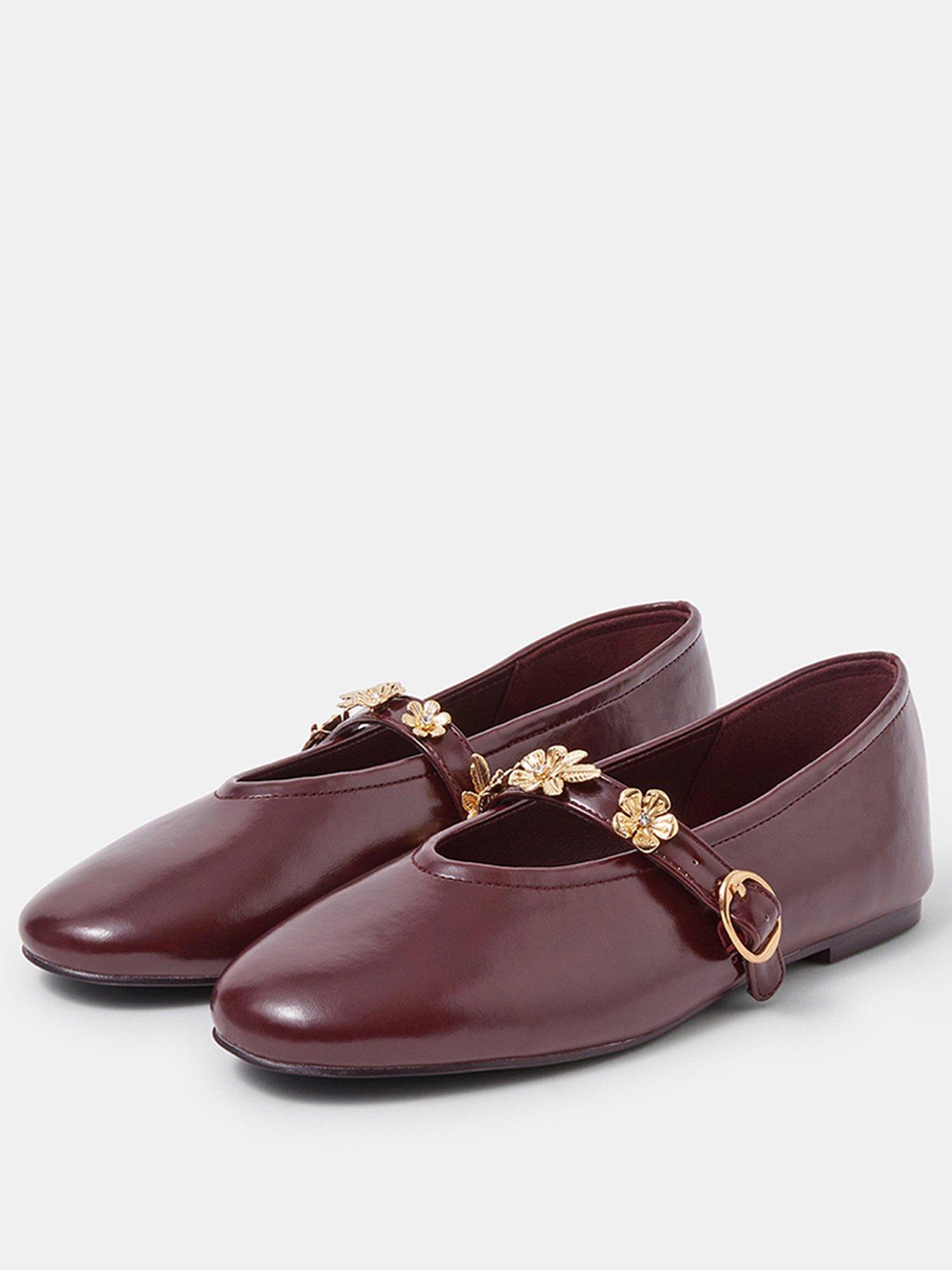 stillFront image of accessorize-flower-mary-jane-ballet-flats
