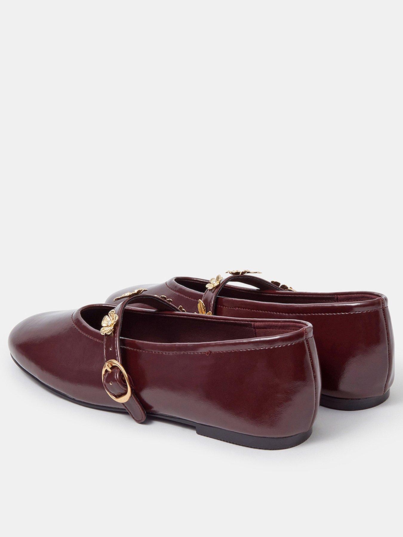  image of accessorize-flower-mary-jane-ballet-flats