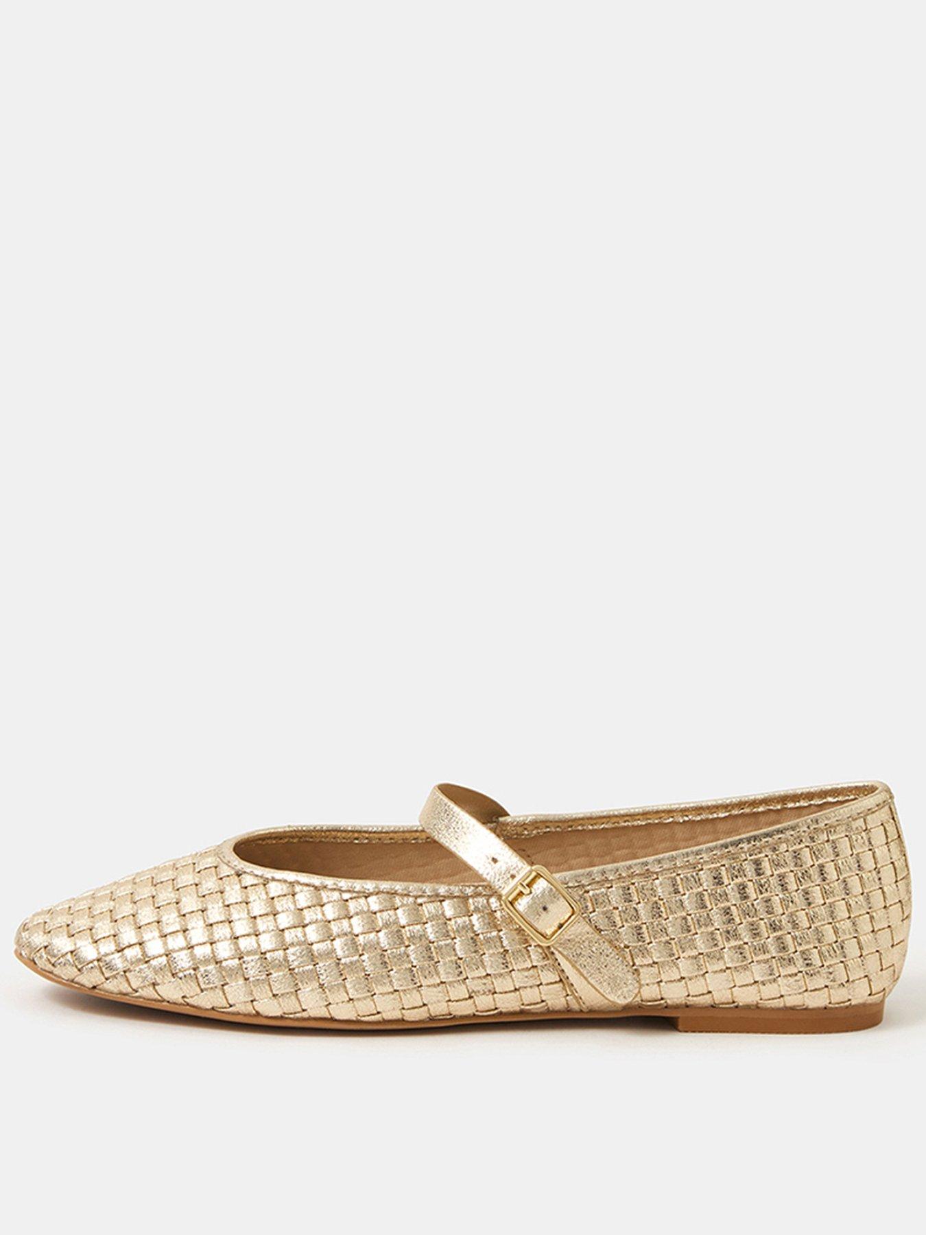Accessorize Woven Mary Jane Ballet Flats