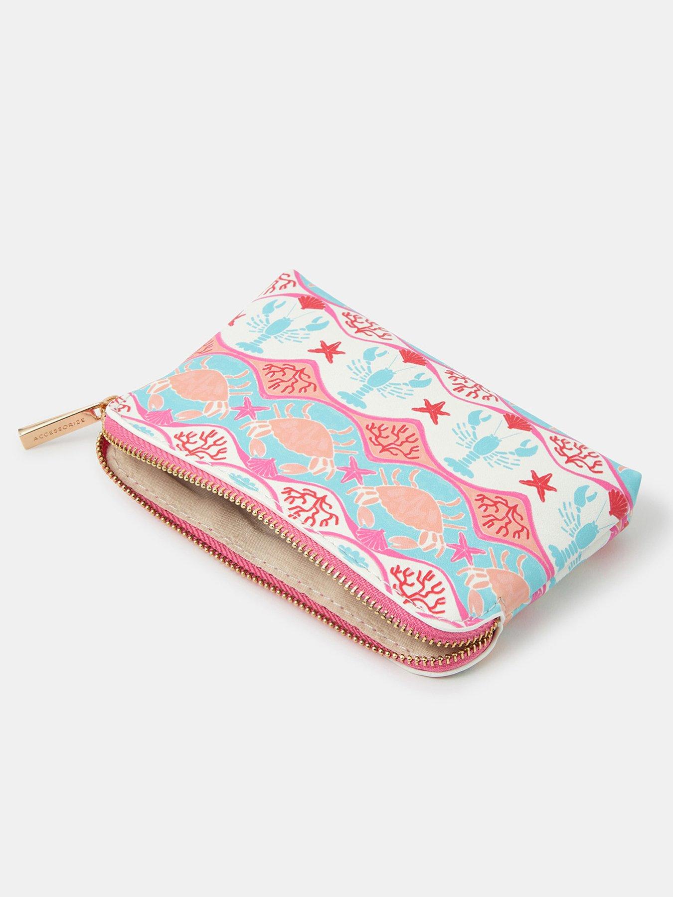  image of accessorize-crab-print-coin-purse