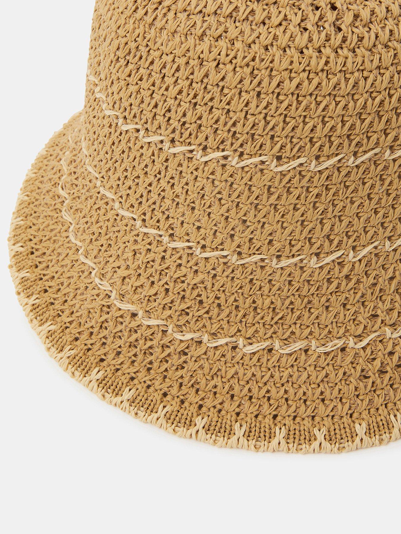  image of accessorize-woven-bucket-hat