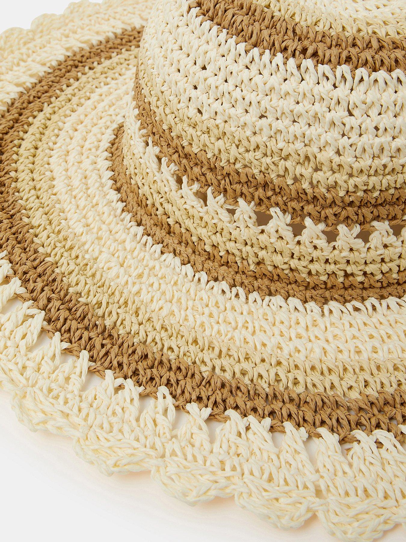  image of accessorize-crochet-floppy-hat