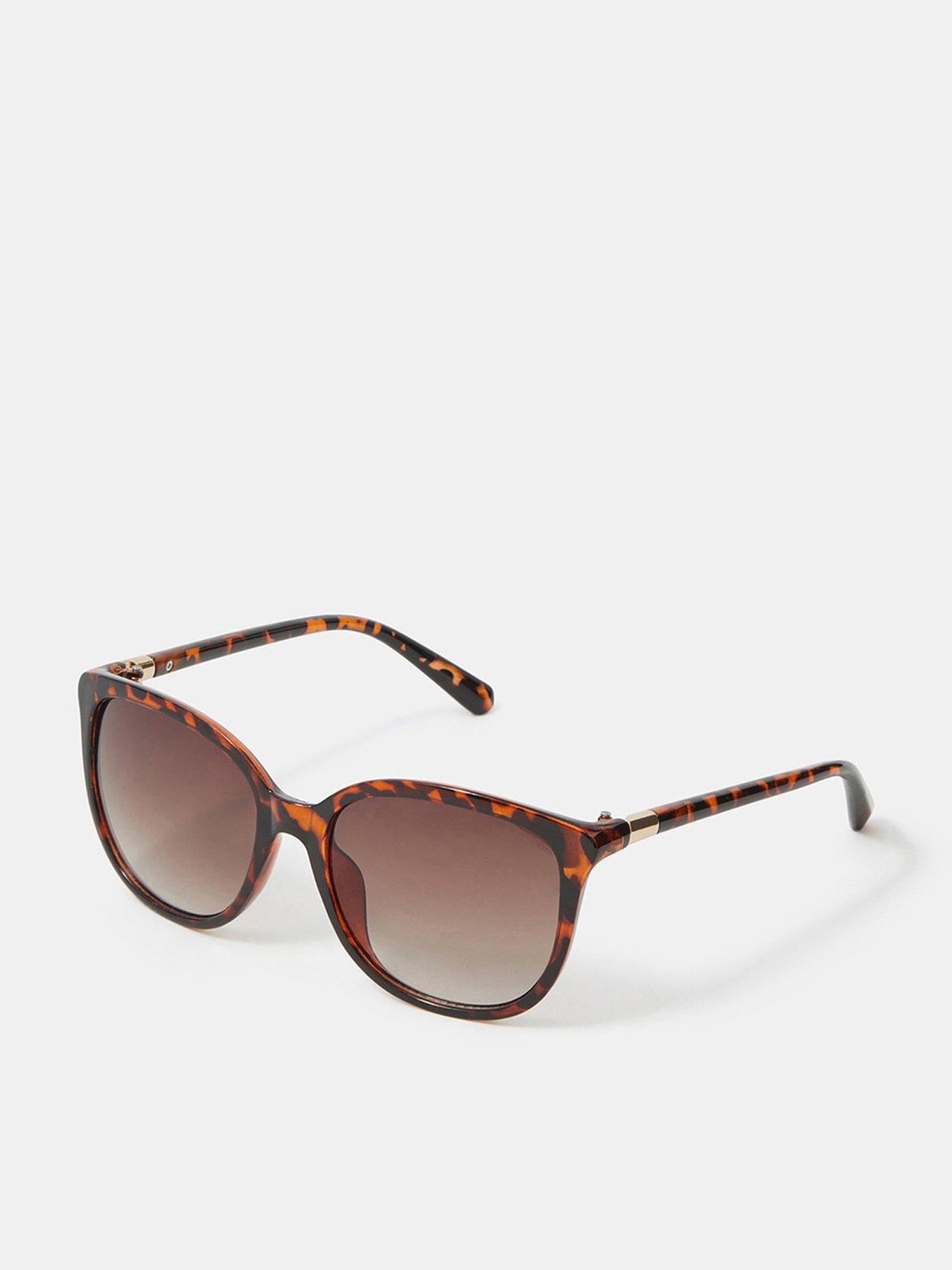 front image of accessorize-tort-preppy-sunglasses