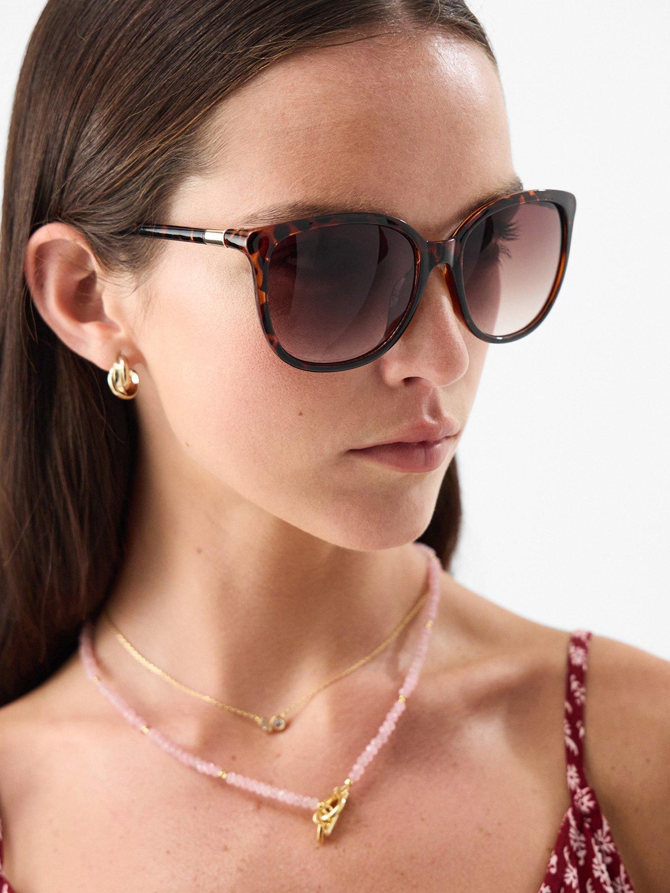  image of accessorize-tort-preppy-sunglasses