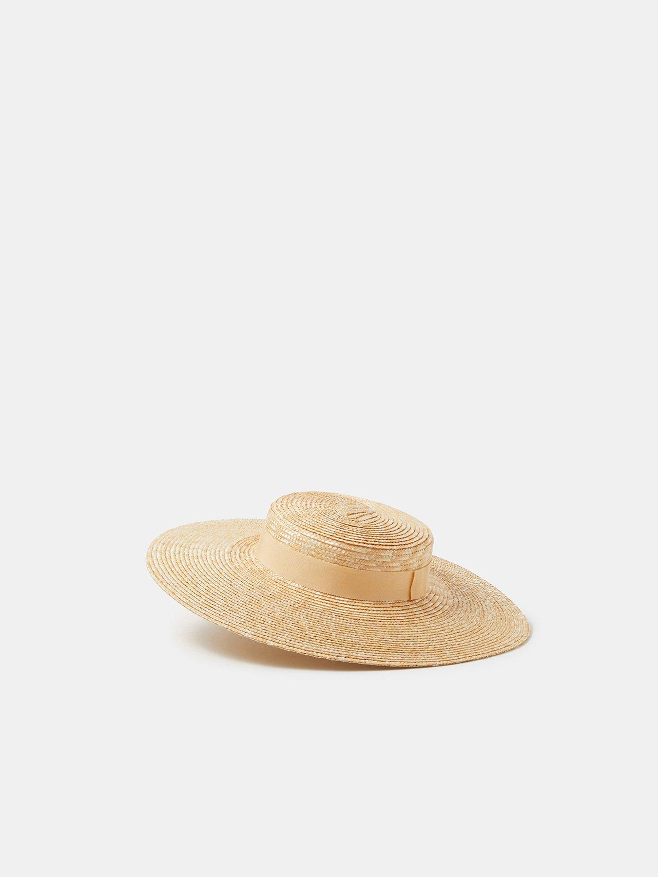  image of accessorize-straw-boater-fascinator