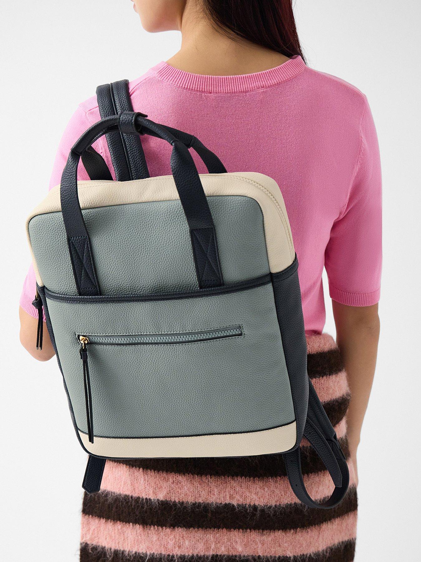 Image 2 of 5 of Accessorize Faux Leather Backpack
