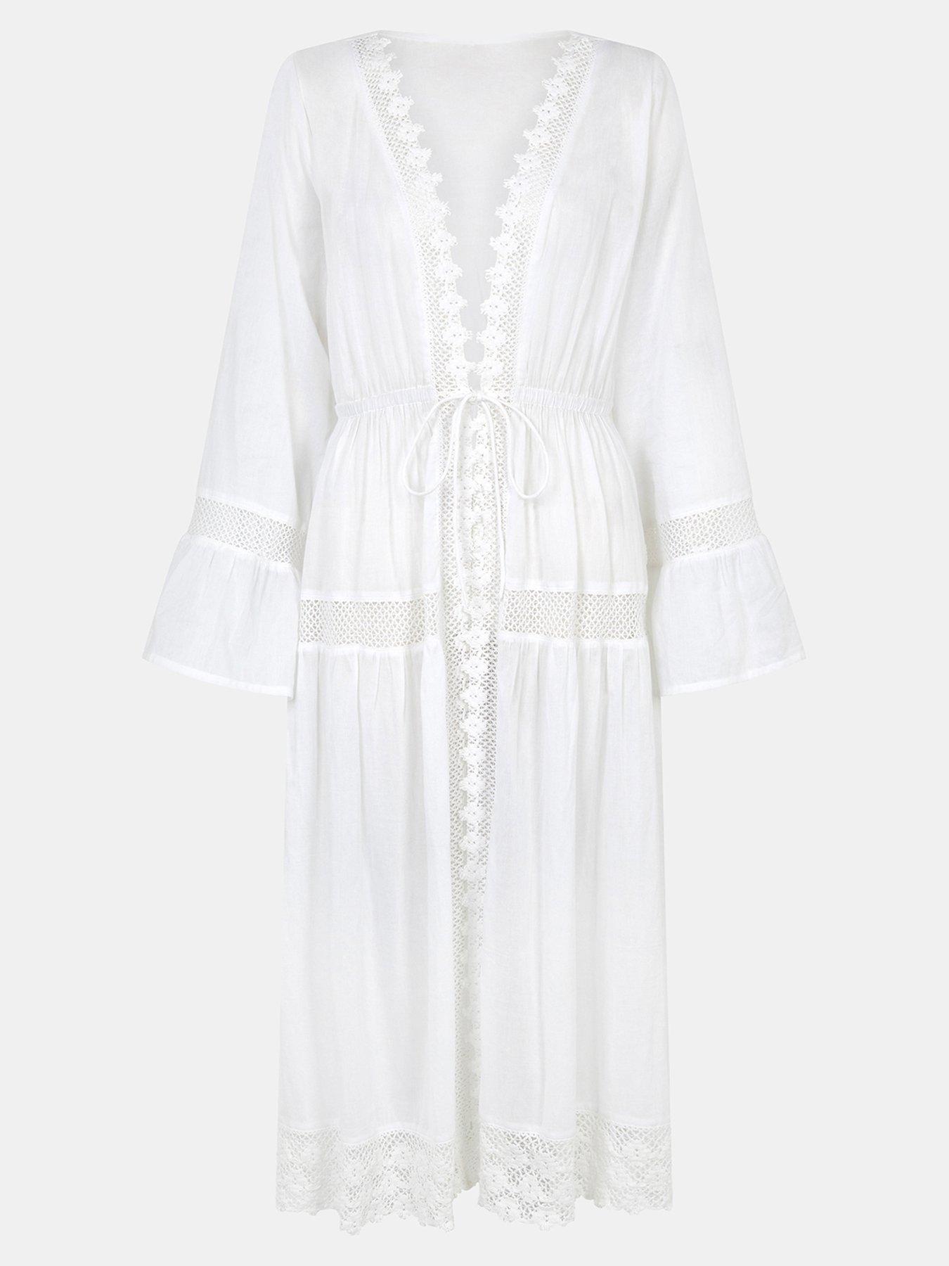  image of accessorize-puff-sleeve-tie-front-blouse