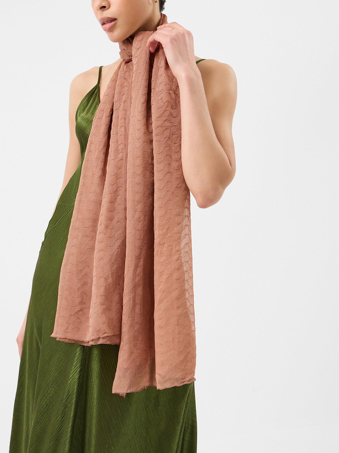  image of accessorize-lightweight-wave-stitch-scarf