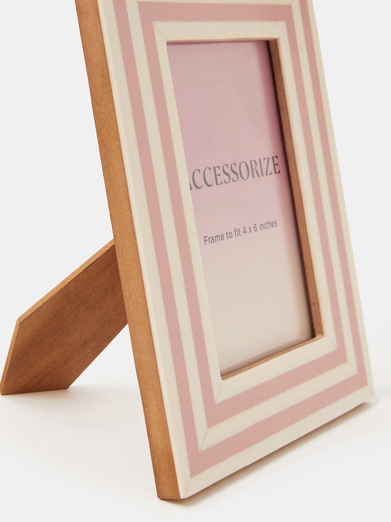  image of accessorize-stripe-photo-frame-4-x-6