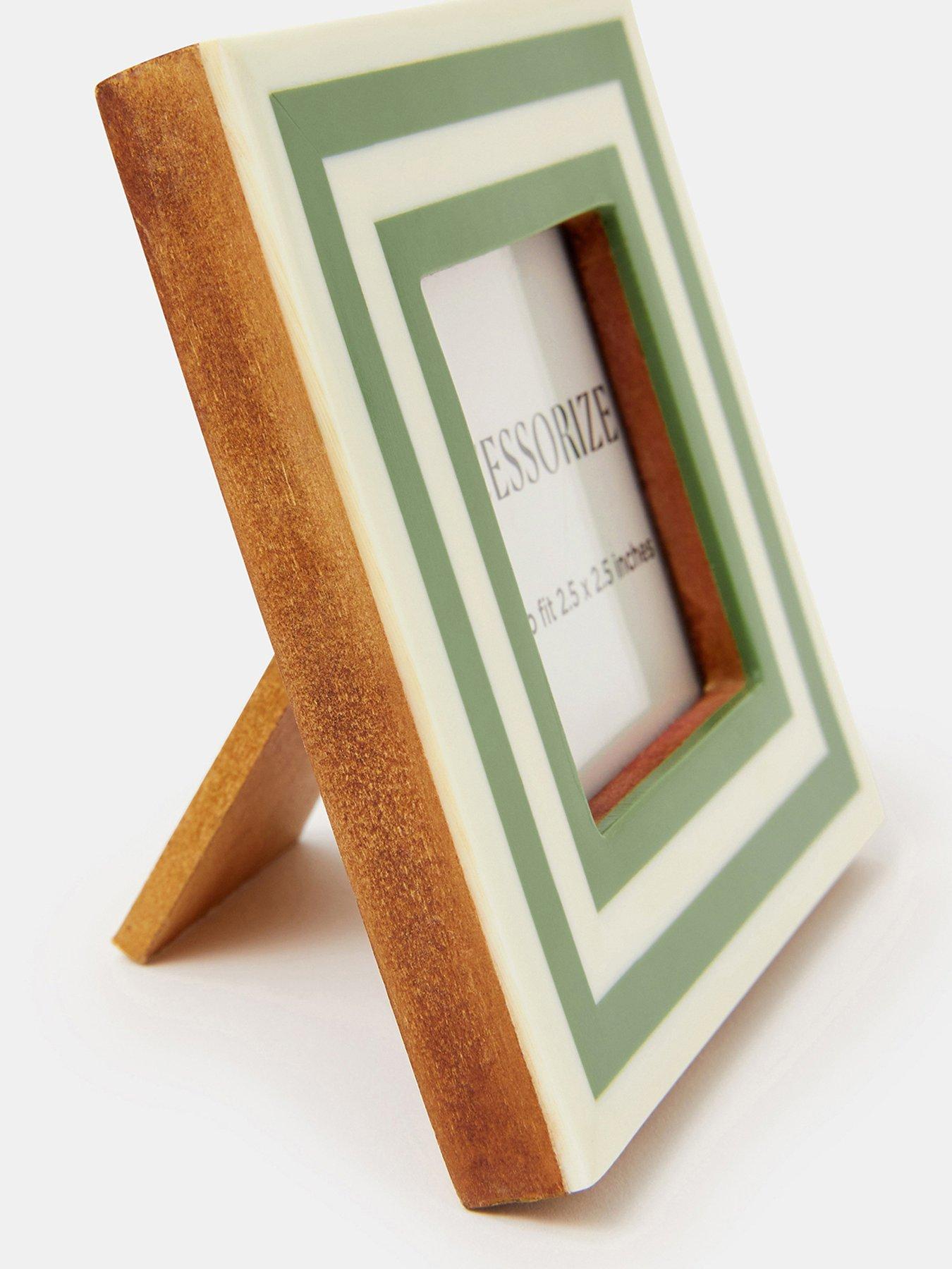  image of accessorize-stripe-photo-frame-25-x-25