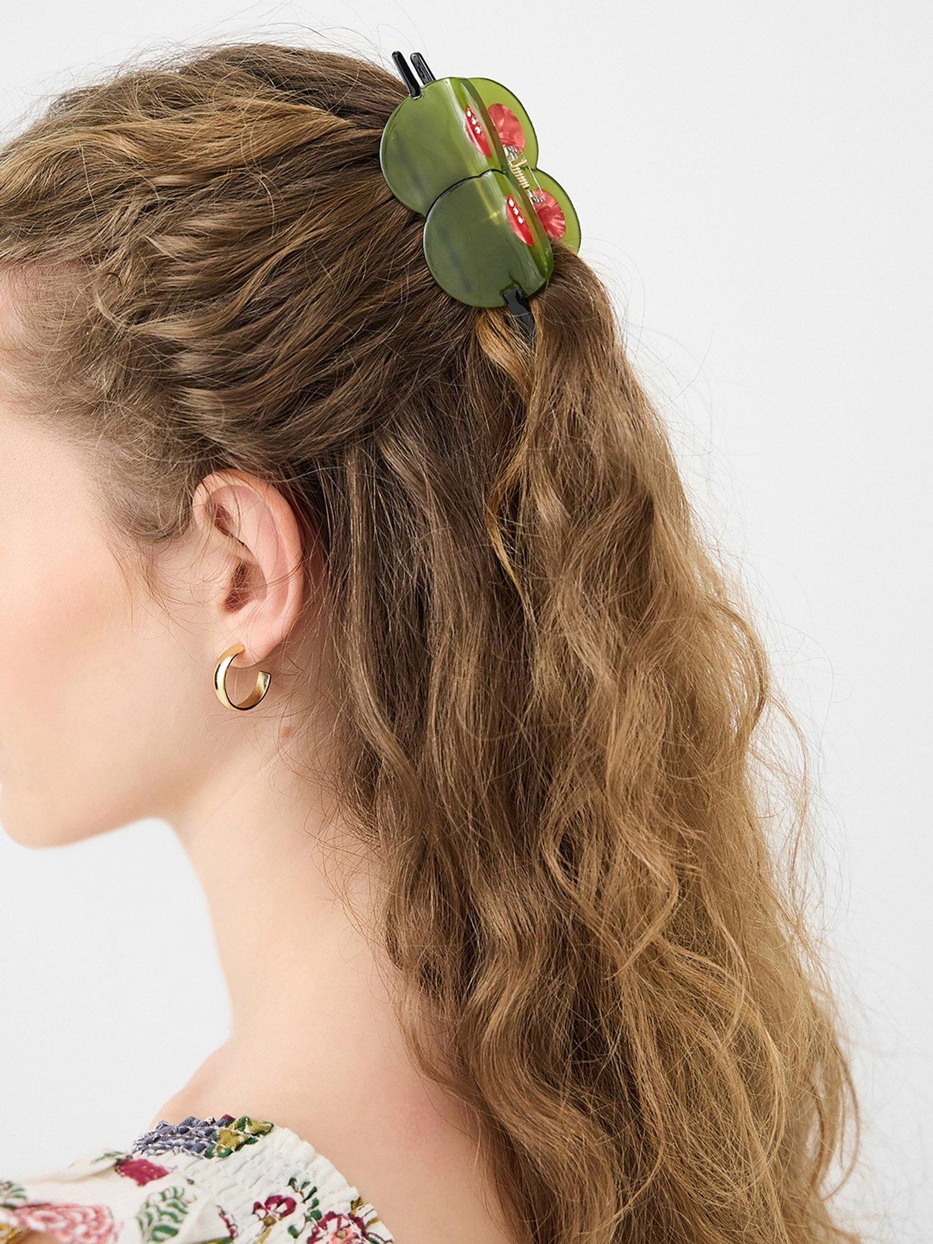  image of accessorize-martini-olive-claw-clip