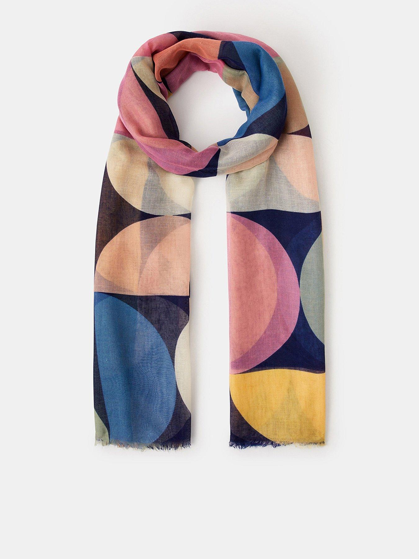  image of accessorize-lightweight-retro-spot-scarf