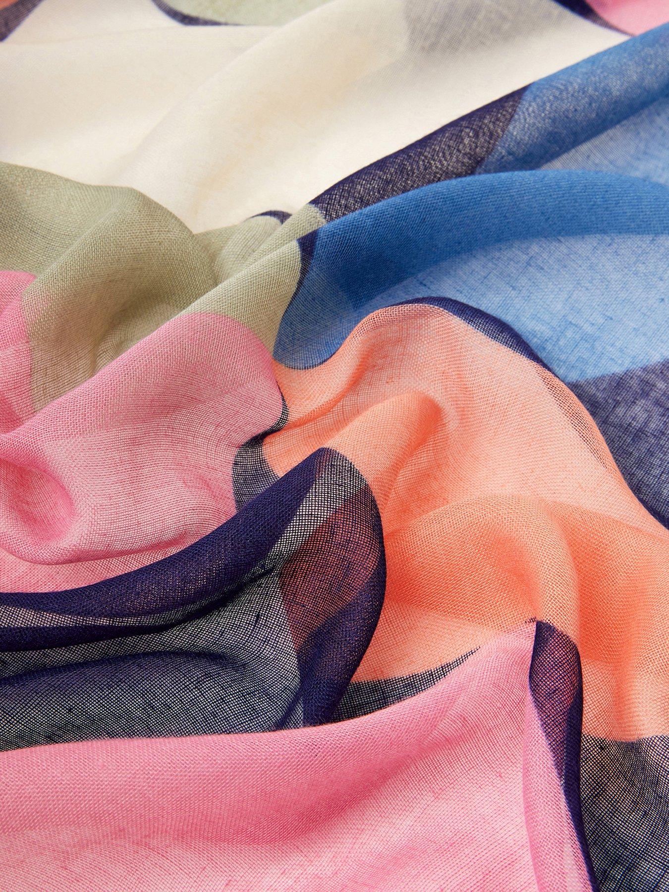  image of accessorize-lightweight-retro-spot-scarf