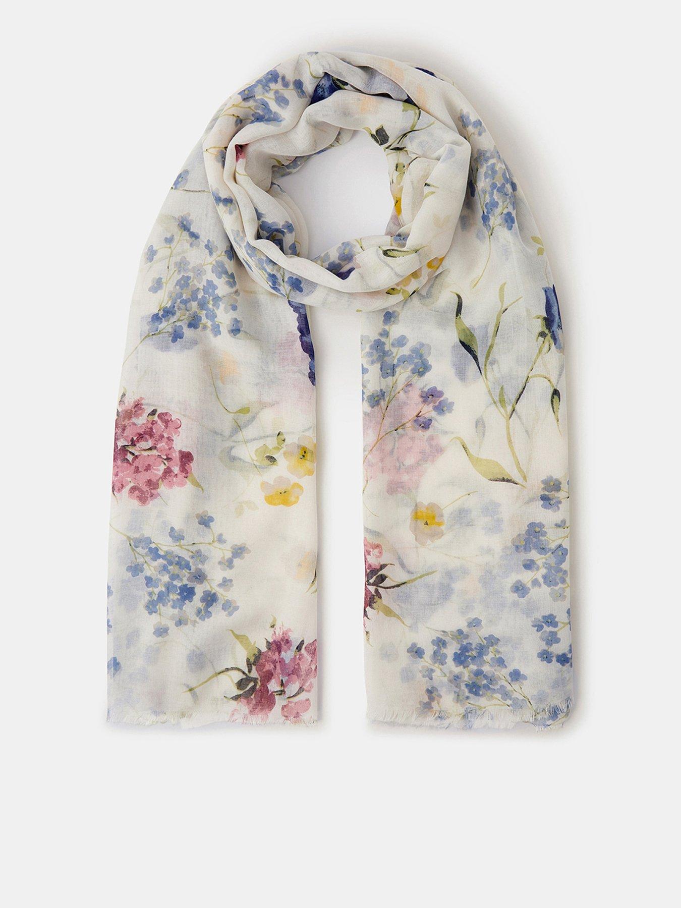 Accessorize Lightweight Gardenia Print Scarf