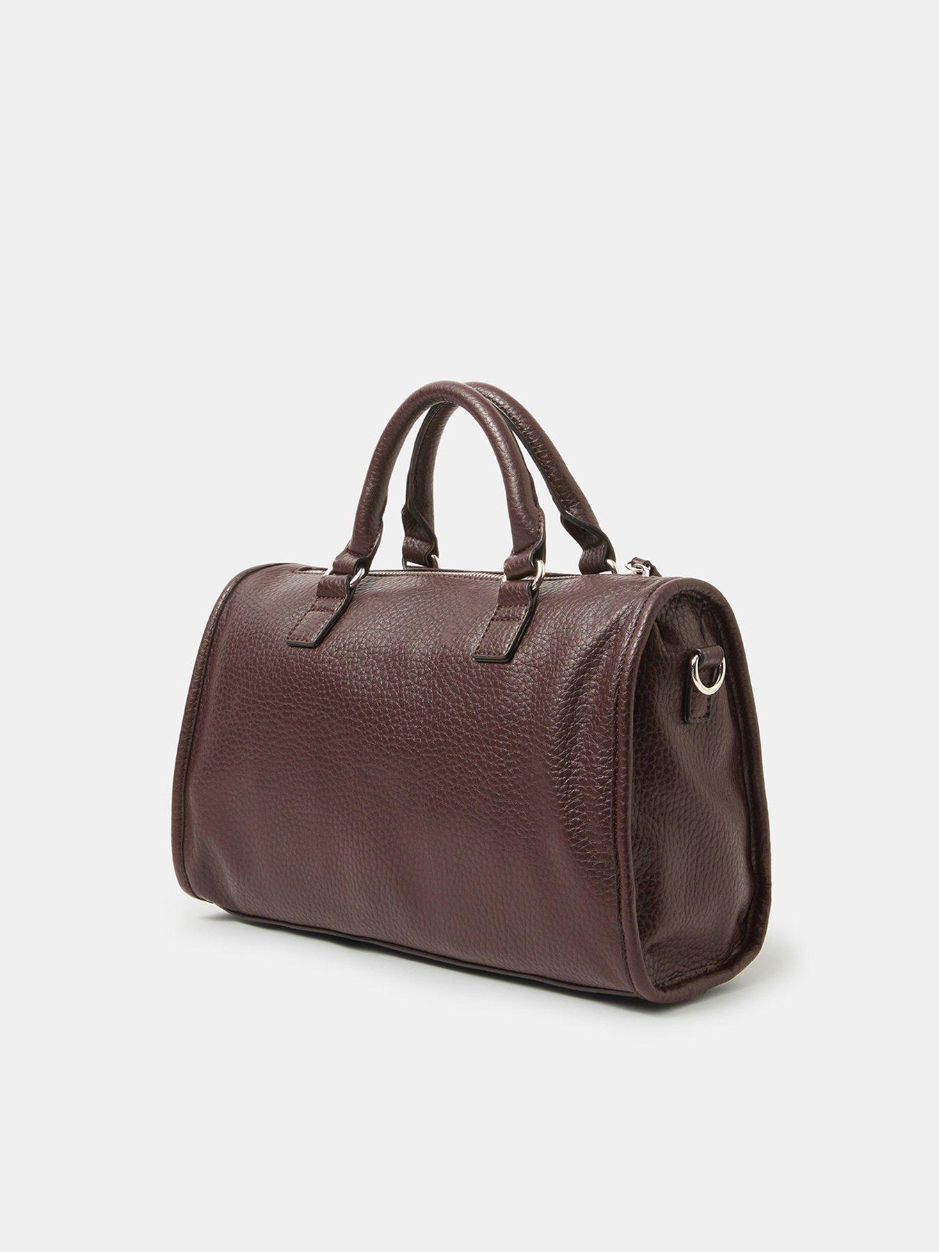  image of accessorize-faux-leather-zip-handbag