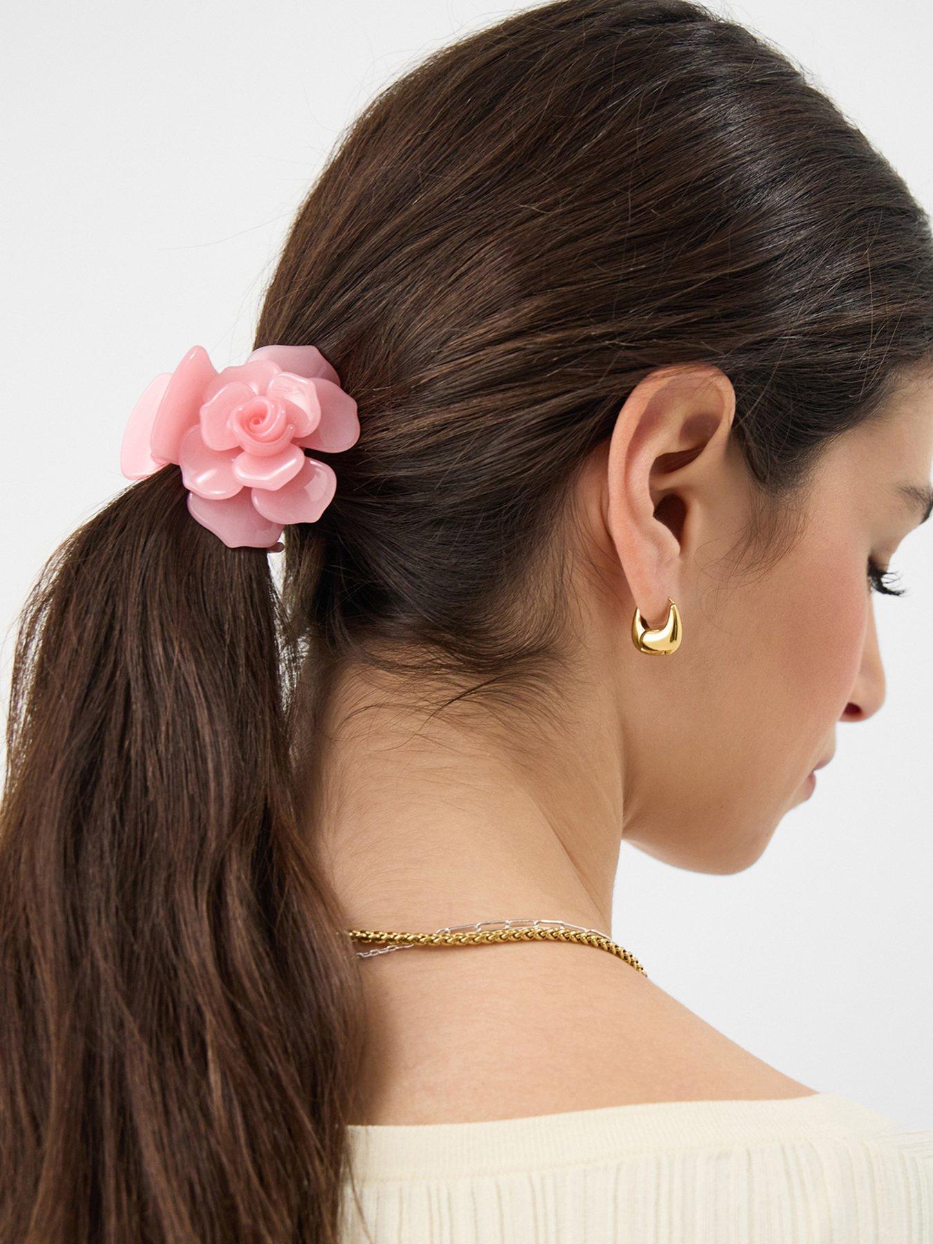 image of accessorize-rose-claw-clip